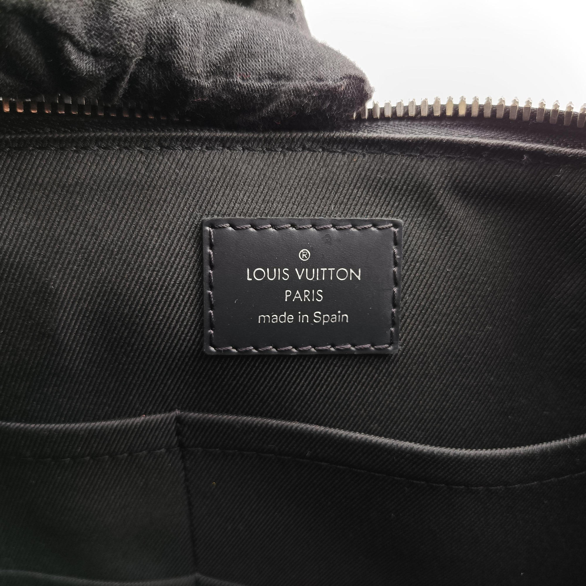 Pre-owned Louis Vuitton Porte-Documents Jour NM Noir Damier Graphite N48260 handbag | stylenewstar