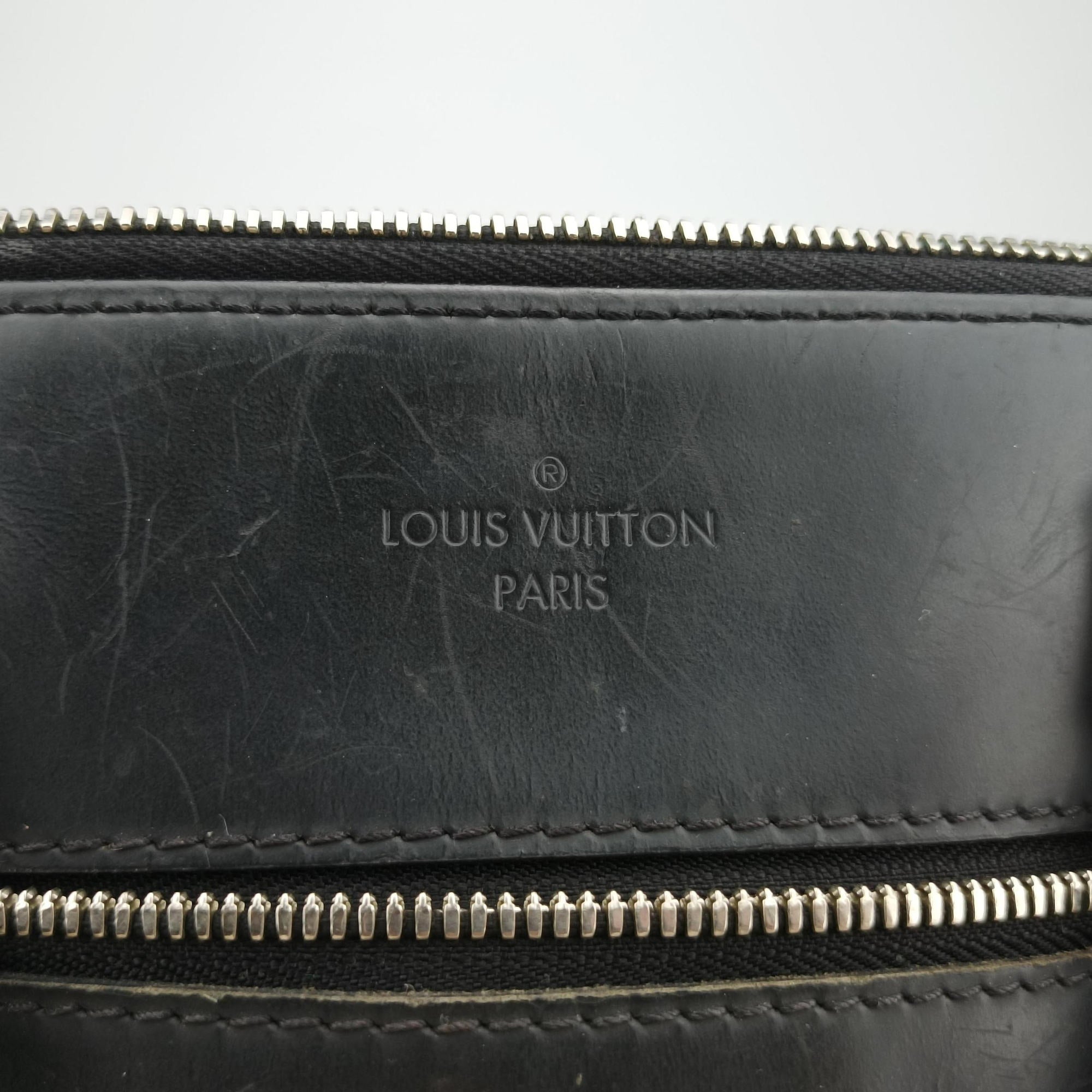 Pre-owned Louis Vuitton Porte-Documents Jour NM Noir Damier Graphite N48260 handbag | stylenewstar