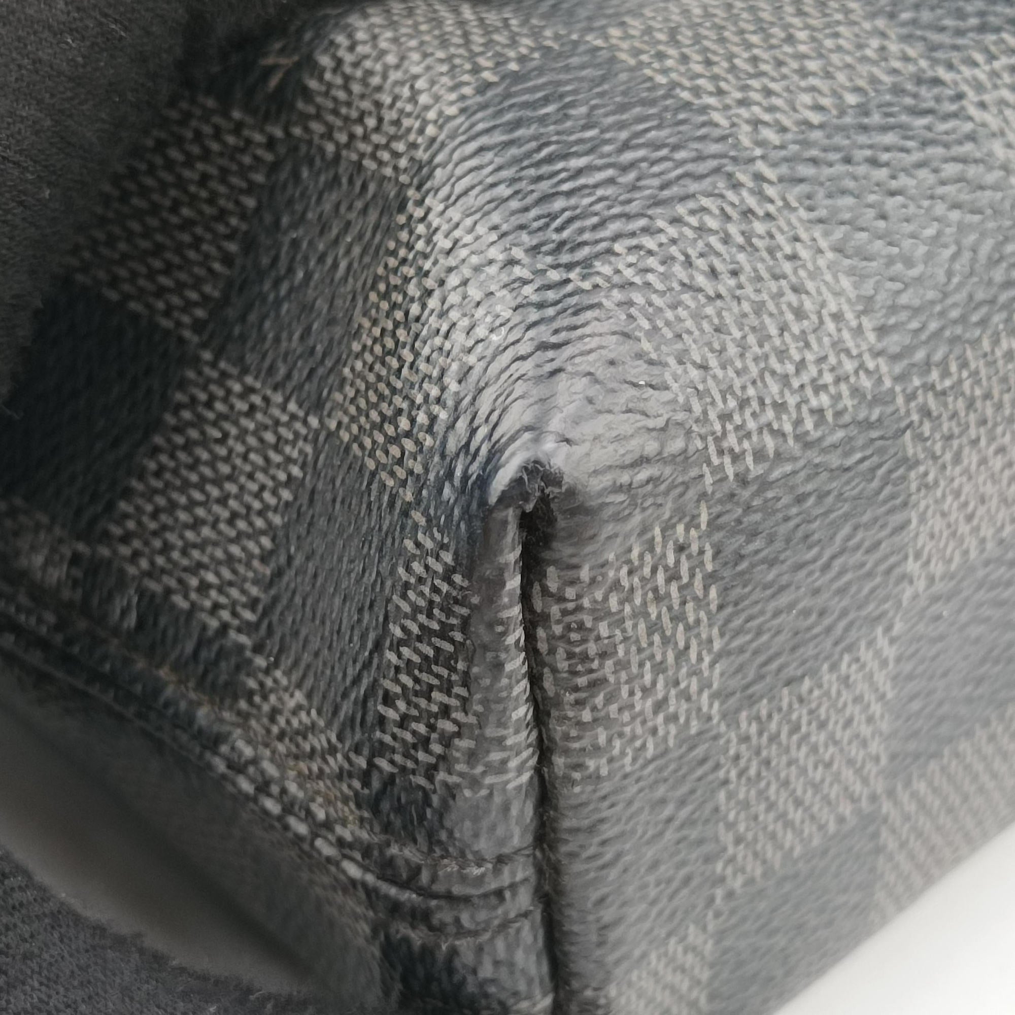 Pre-owned Louis Vuitton Porte-Documents Jour NM Noir Damier Graphite N48260 handbag | stylenewstar