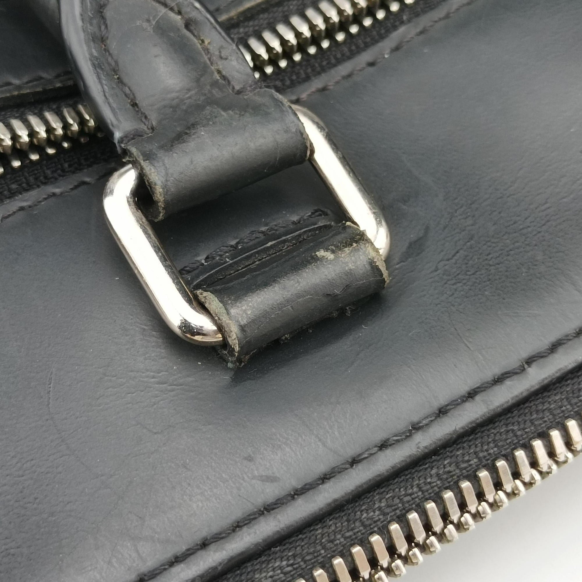 Pre-owned Louis Vuitton Porte-Documents Jour NM Noir Damier Graphite N48260 handbag | stylenewstar