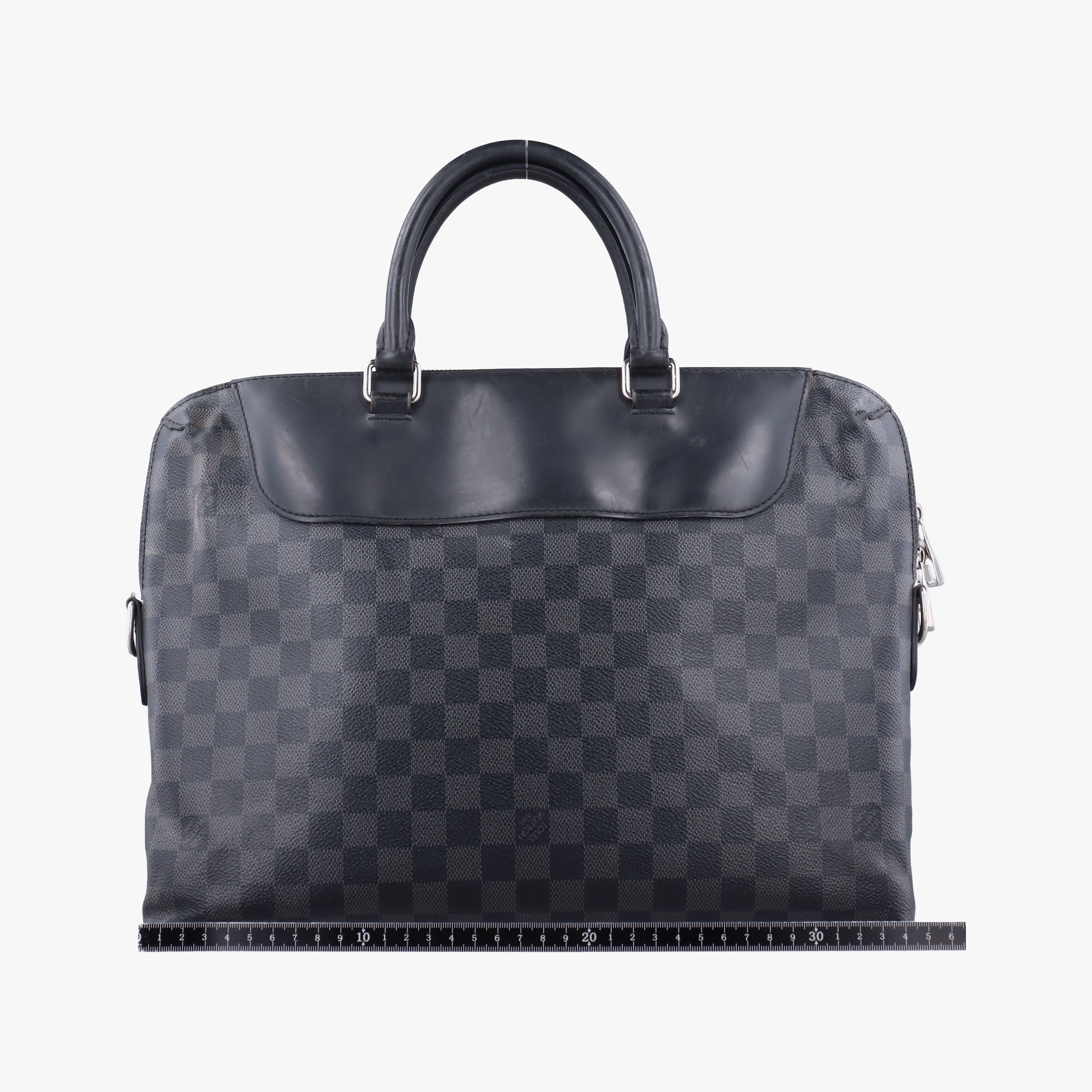 Pre-owned Louis Vuitton Porte-Documents Jour NM Noir Damier Graphite N48260 handbag | stylenewstar