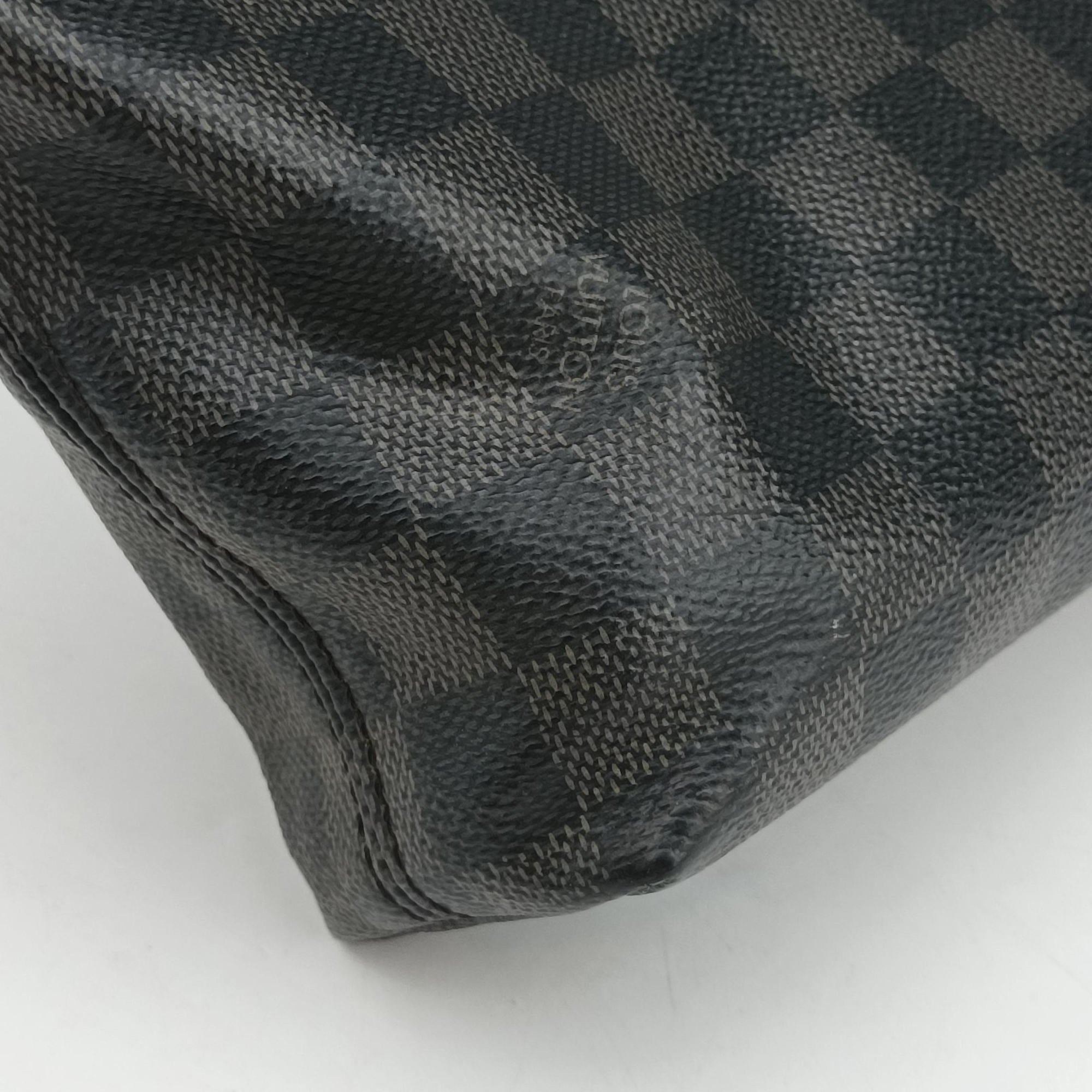 Pre-owned Louis Vuitton Porte-Documents Jour NM Noir Damier Graphite N48260 handbag | stylenewstar