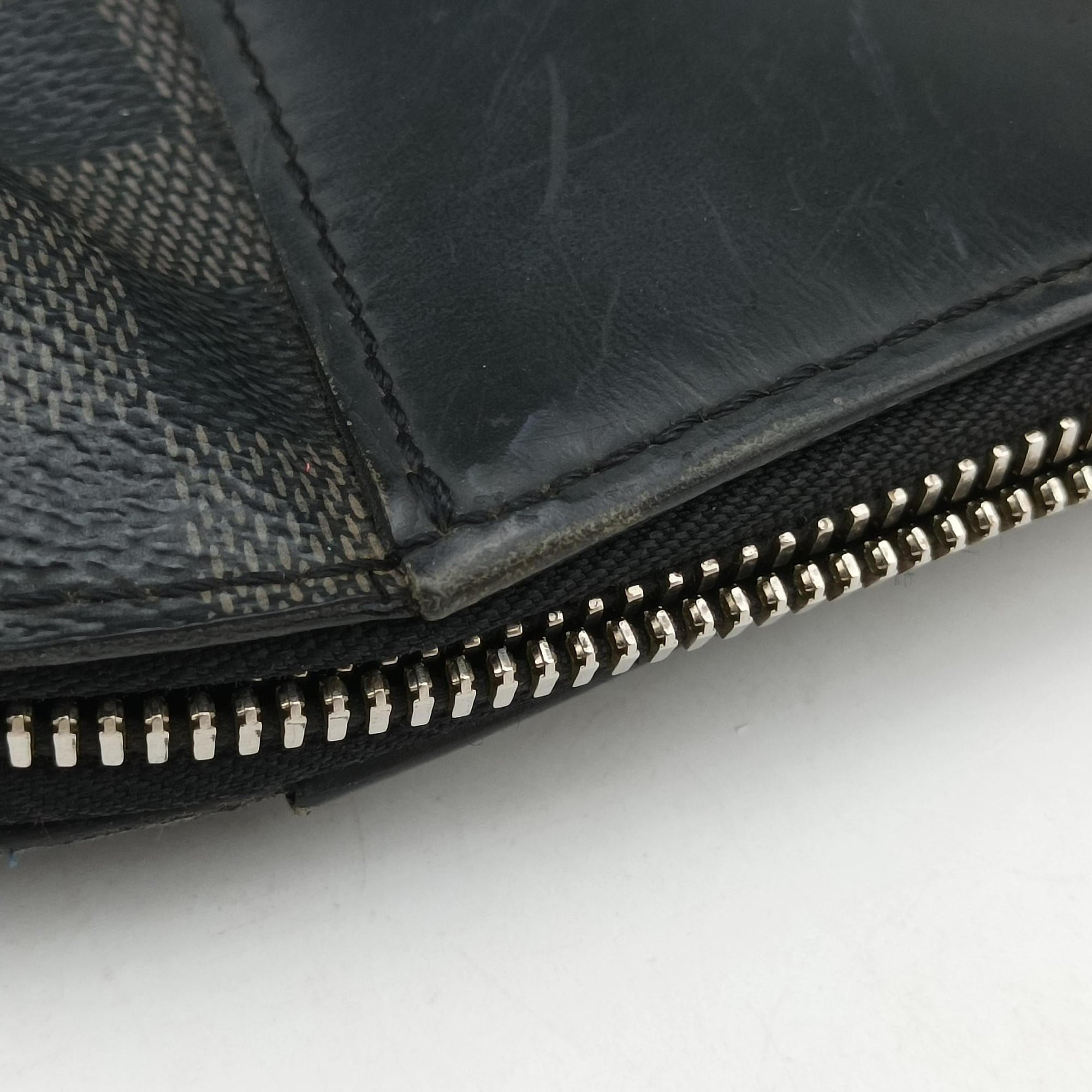 Pre-owned Louis Vuitton Porte-Documents Jour NM Noir Damier Graphite N48260 handbag | stylenewstar