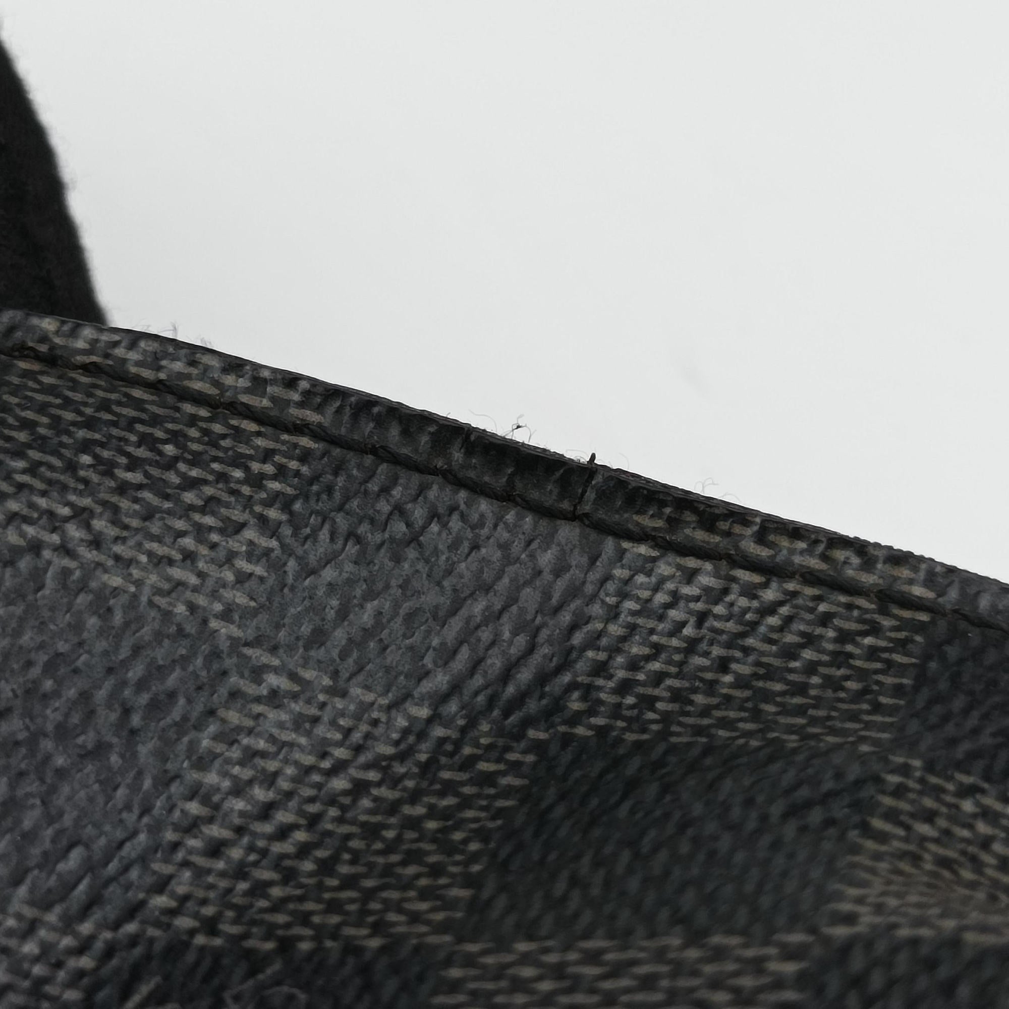 Pre-owned Louis Vuitton Porte-Documents Jour NM Noir Damier Graphite N48260 handbag | stylenewstar