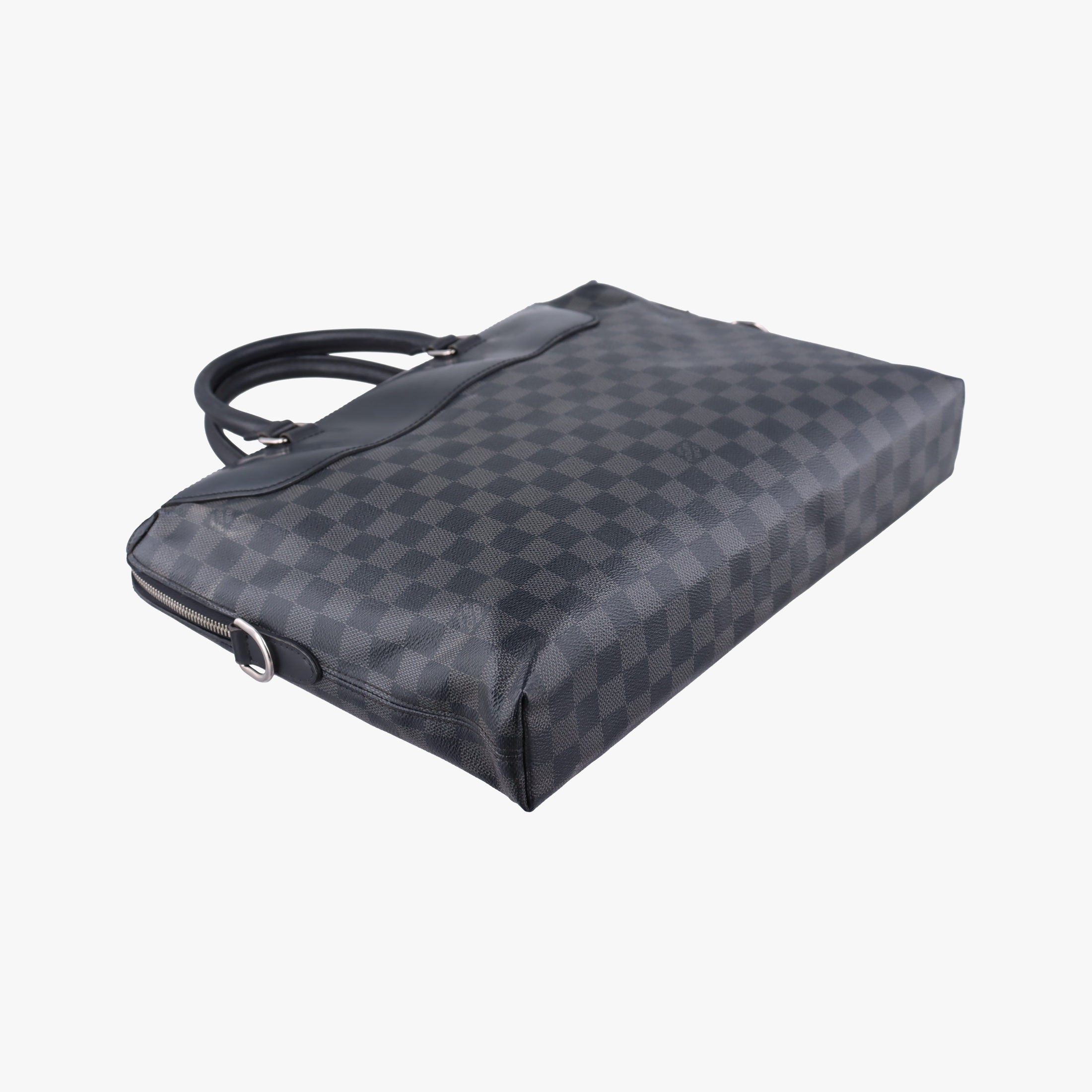 Pre-owned Louis Vuitton Porte-Documents Jour NM Noir Damier Graphite N48260 handbag | stylenewstar