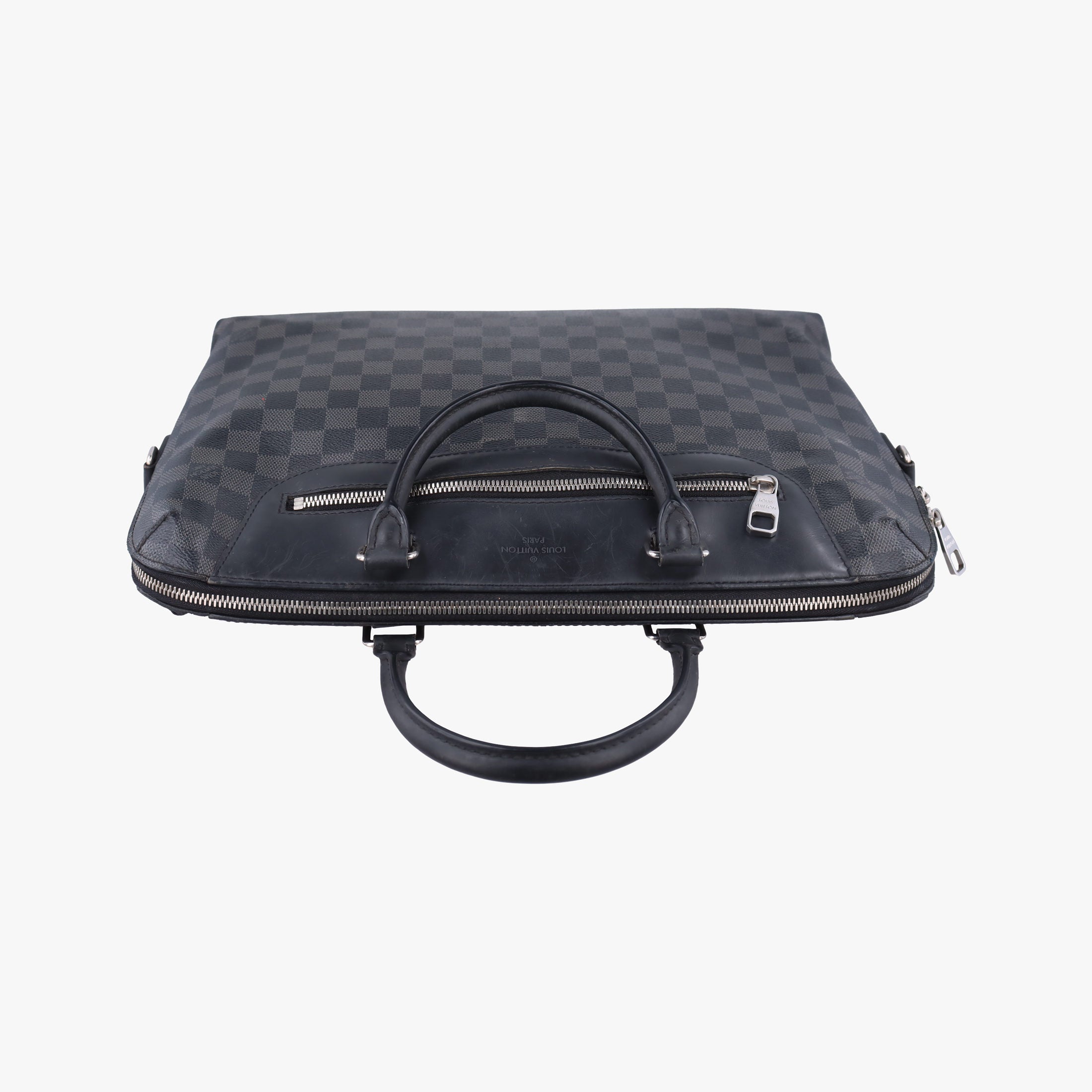 Pre-owned Louis Vuitton Porte-Documents Jour NM Noir Damier Graphite N48260 handbag | stylenewstar