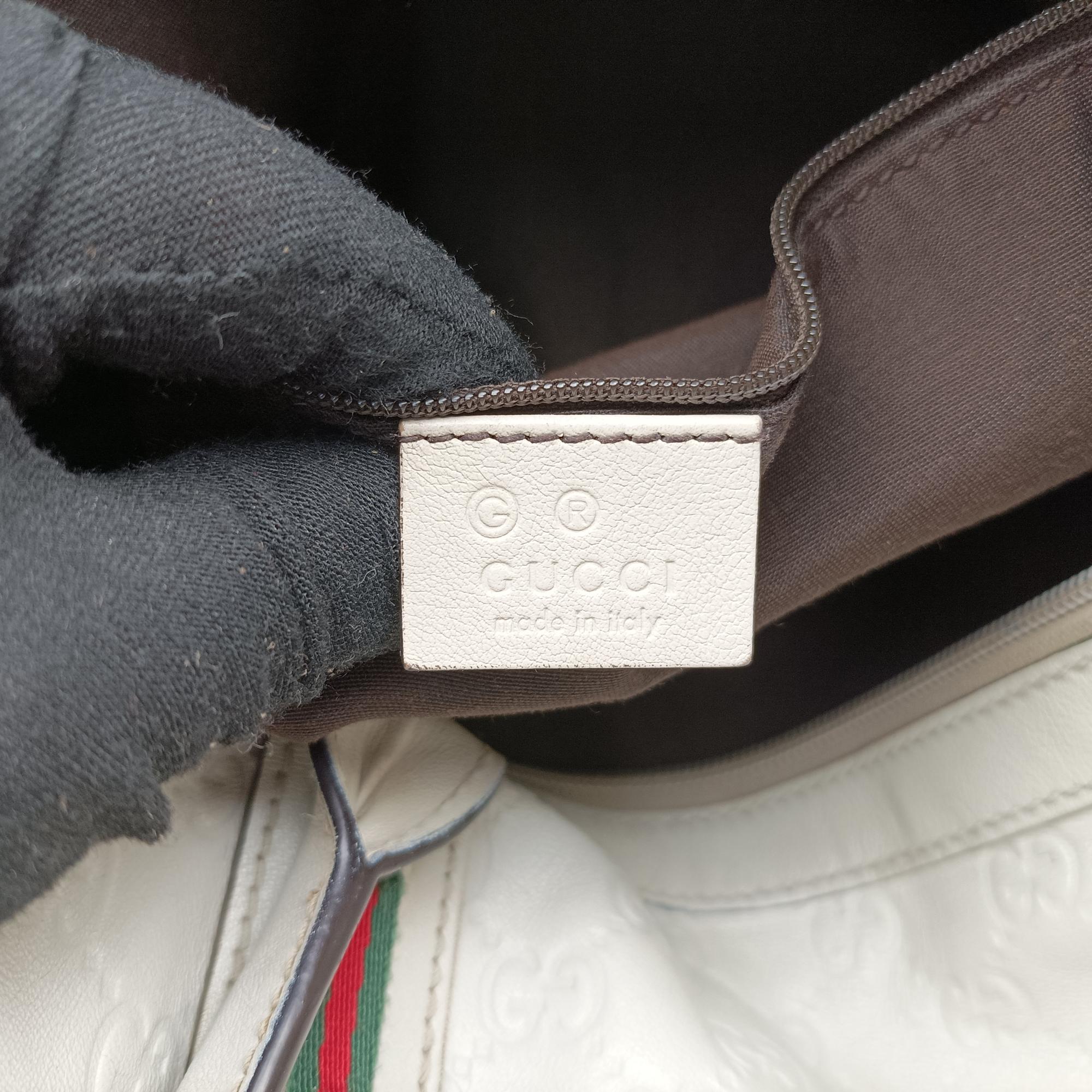 Secondhand Gucci Princy Guccissima White Leather 293599 shoulderbag | stylenewstar