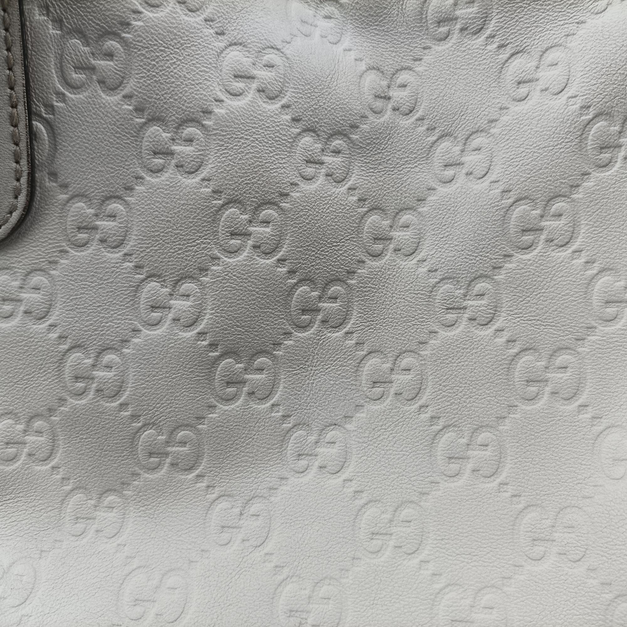 Secondhand Gucci Princy Guccissima White Leather 293599 shoulderbag | stylenewstar