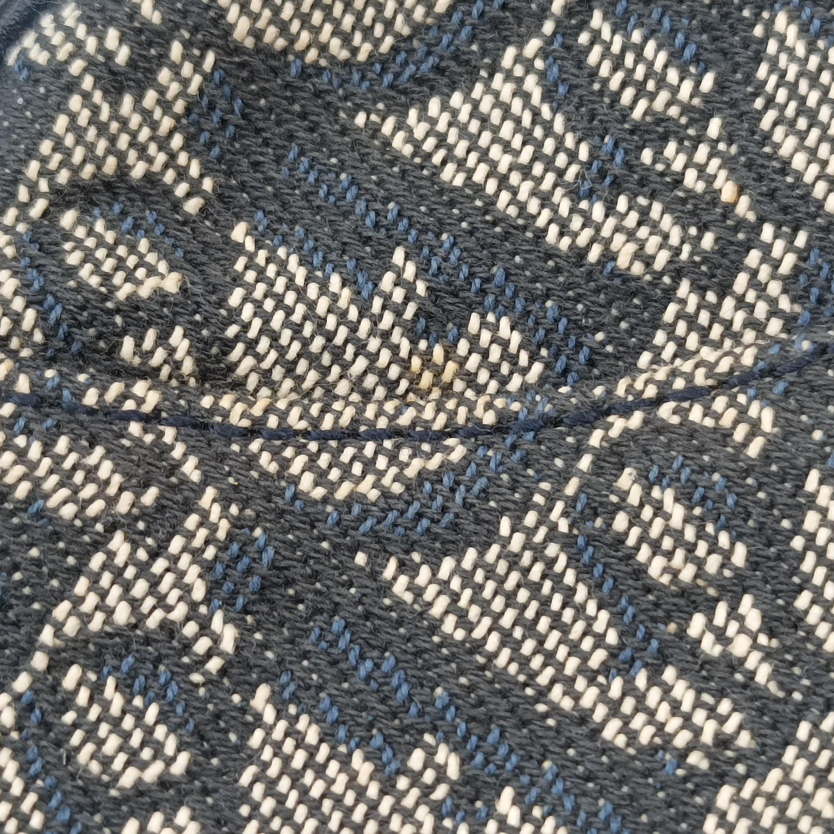 Secondhand Christian Dior Saddle Navy Jacquard  handbag | stylenewstar