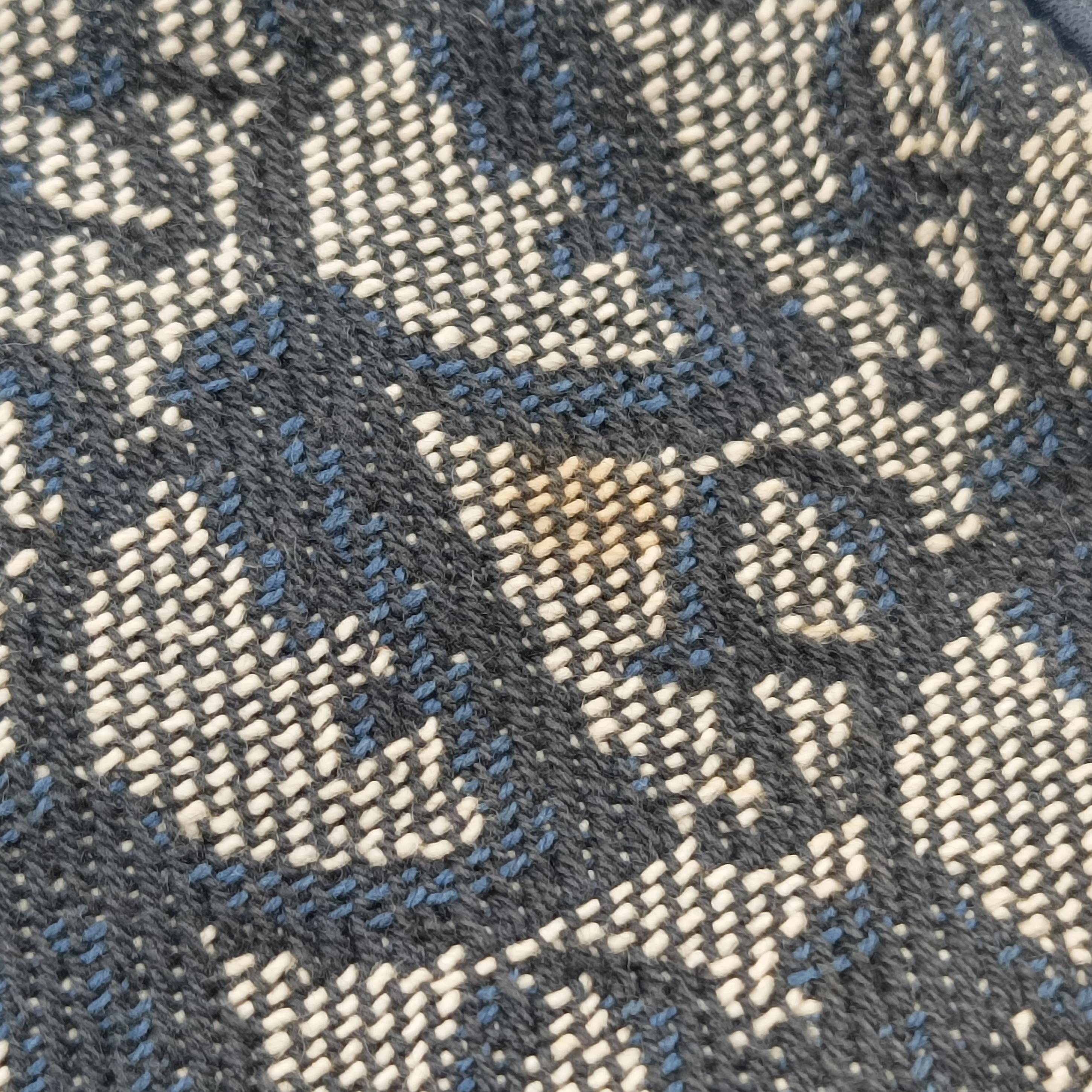 Secondhand Christian Dior Saddle Navy Jacquard  handbag | stylenewstar