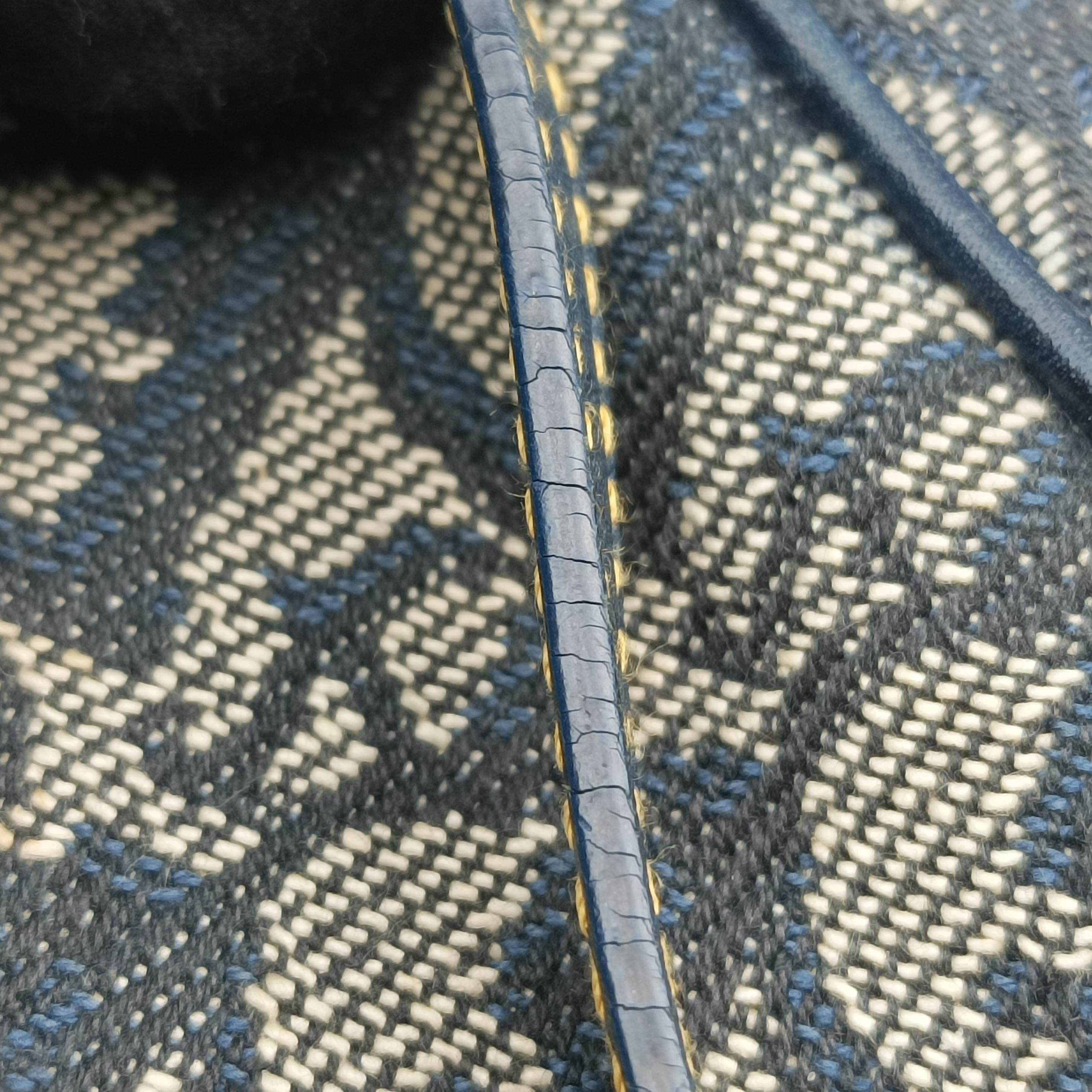 Secondhand Christian Dior Saddle Navy Jacquard  handbag | stylenewstar