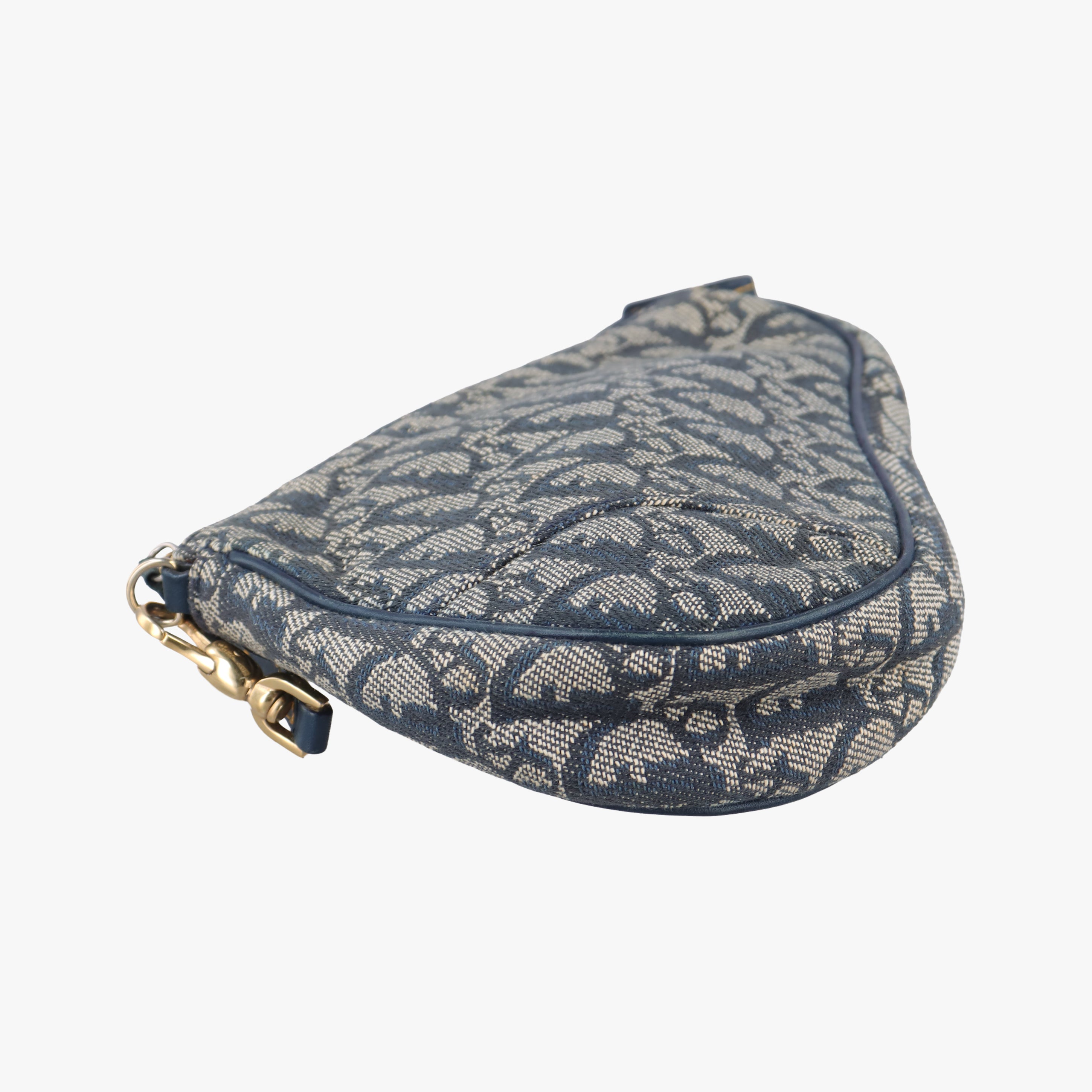 Secondhand Christian Dior Saddle Navy Jacquard  handbag | stylenewstar
