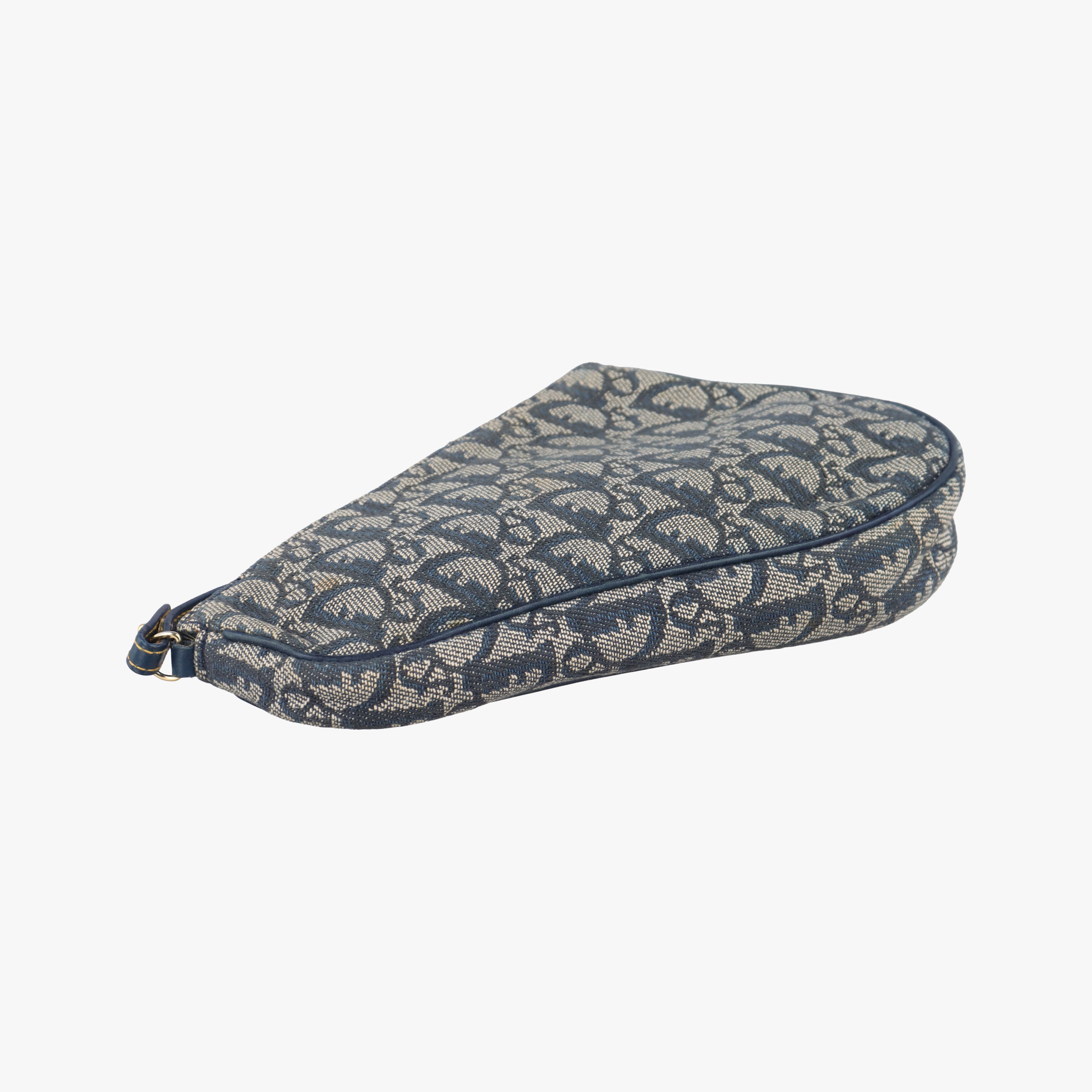 Secondhand Christian Dior Saddle Navy Jacquard  handbag | stylenewstar