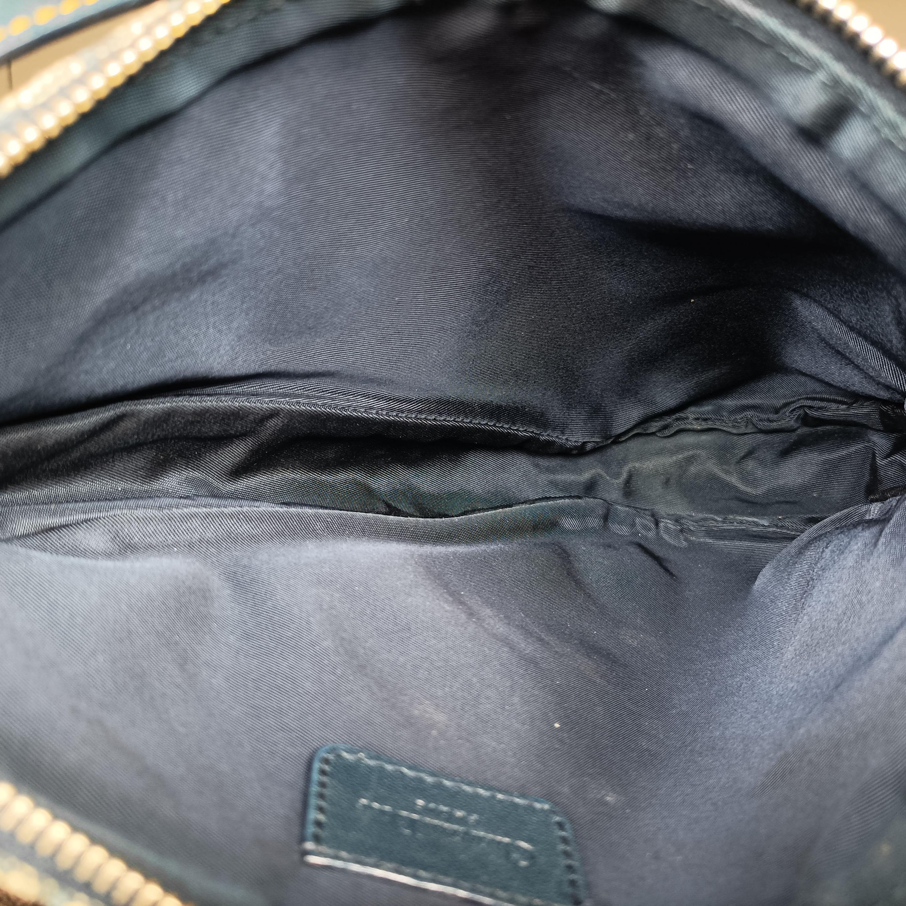 Secondhand Christian Dior Saddle Navy Jacquard  handbag | stylenewstar