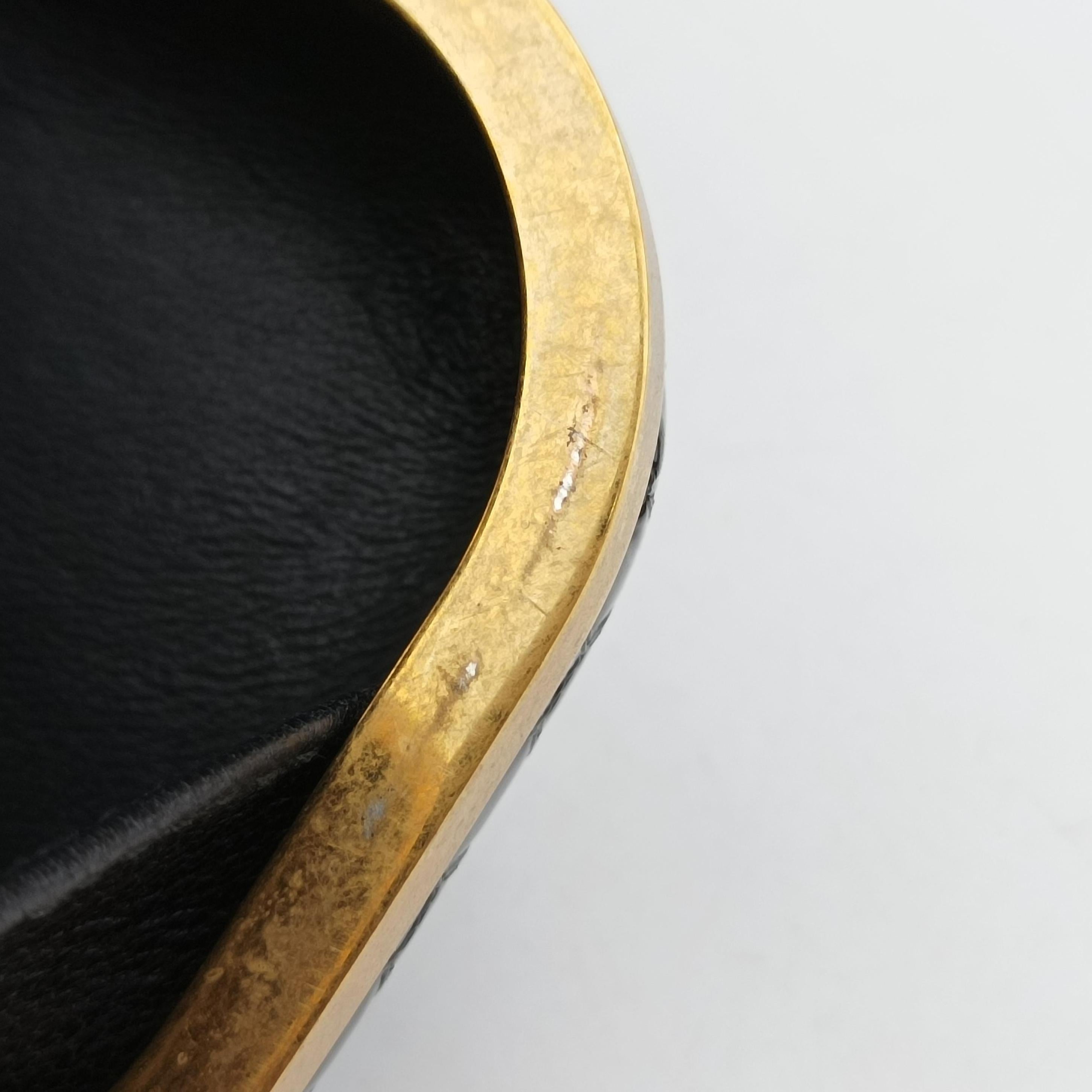 Pre-owned Alexander McQueen Four Ring Black Leather  clutchbag | stylenewstar