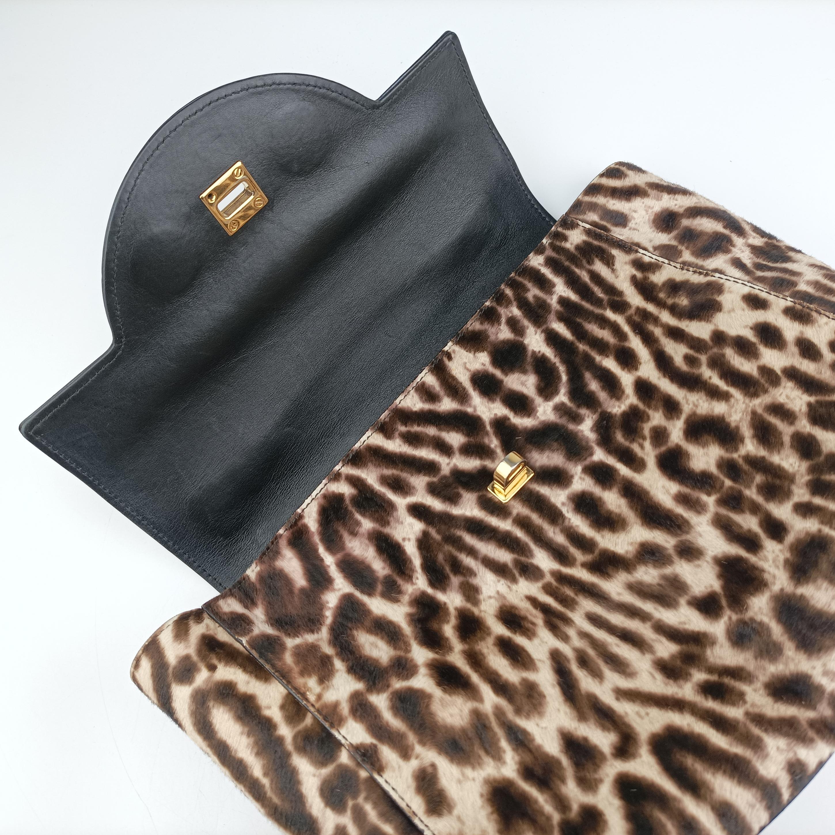Pre-owned VERSACE medusa Black×Multicolour ponyhair×leather  shoulderbag | stylenewstar