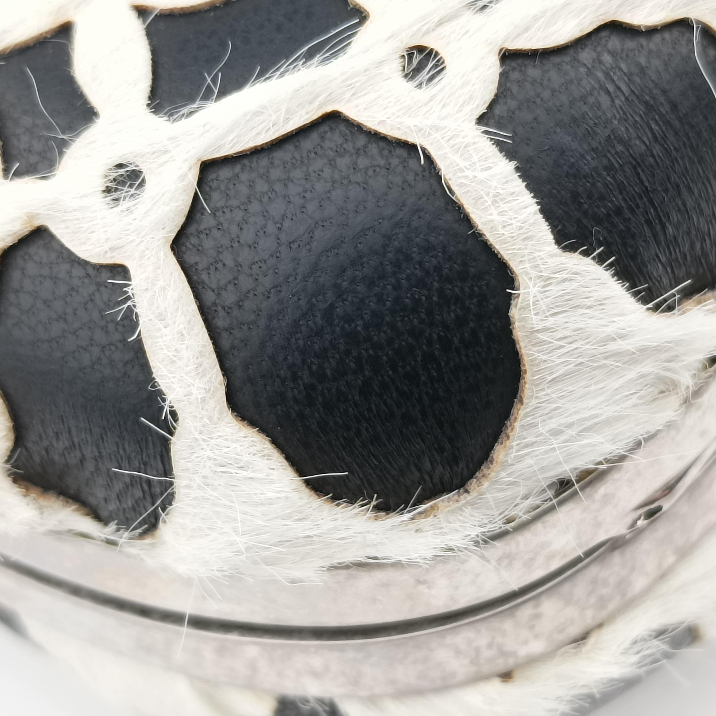Pre-owned Alexander McQueen Knucklebox Black×White ponyhair  clutchbag | stylenewstar