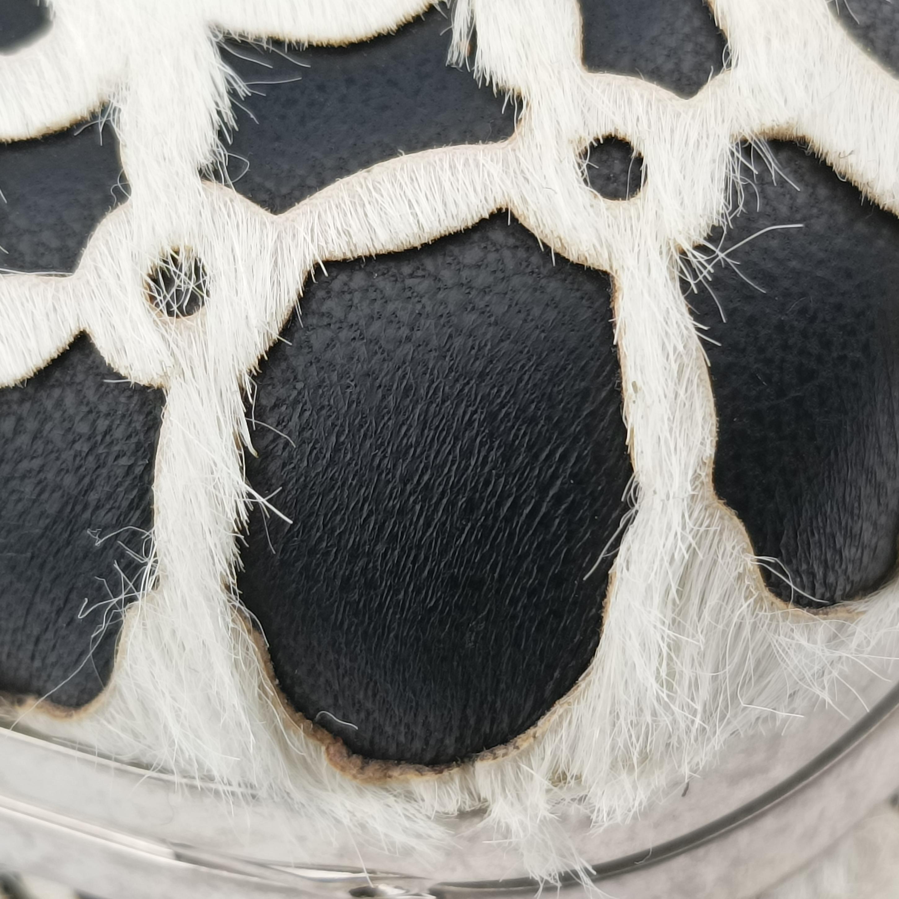 Pre-owned Alexander McQueen Knucklebox Black×White ponyhair  clutchbag | stylenewstar