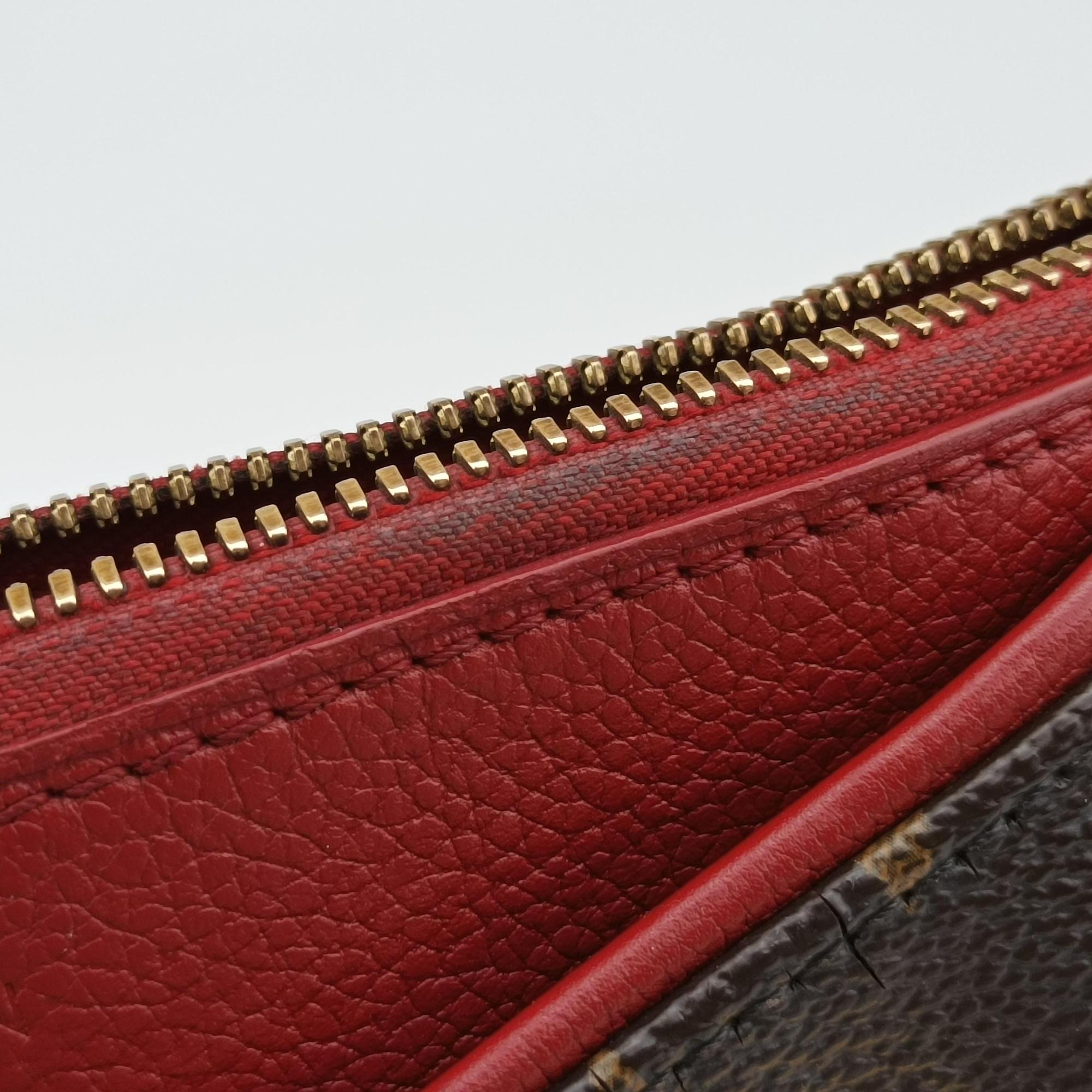Pre-owned Louis Vuitton Pallas BB Brown×CERISE Monogram canvas M41241 shoulderbag | stylenewstar