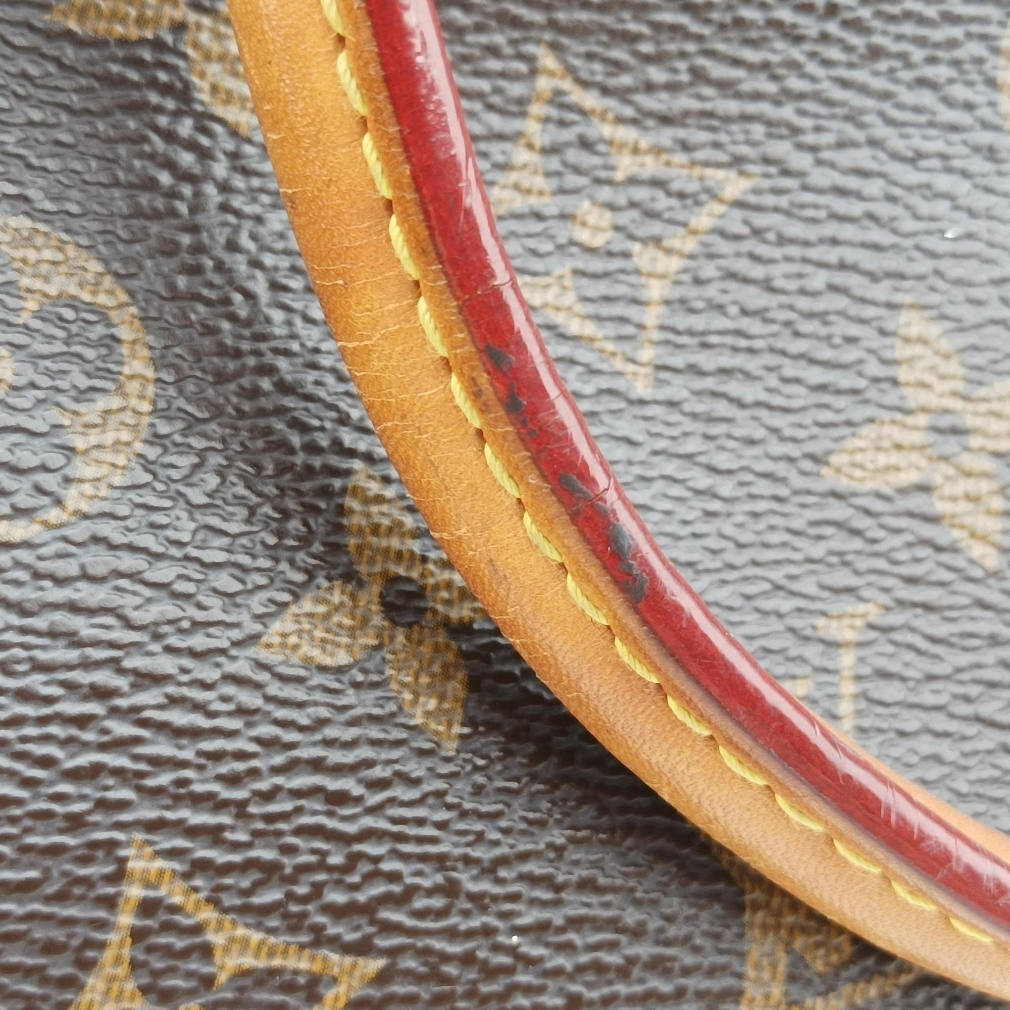Pre-owned Louis Vuitton Pallas BB Brown×CERISE Monogram canvas M41241 shoulderbag | stylenewstar