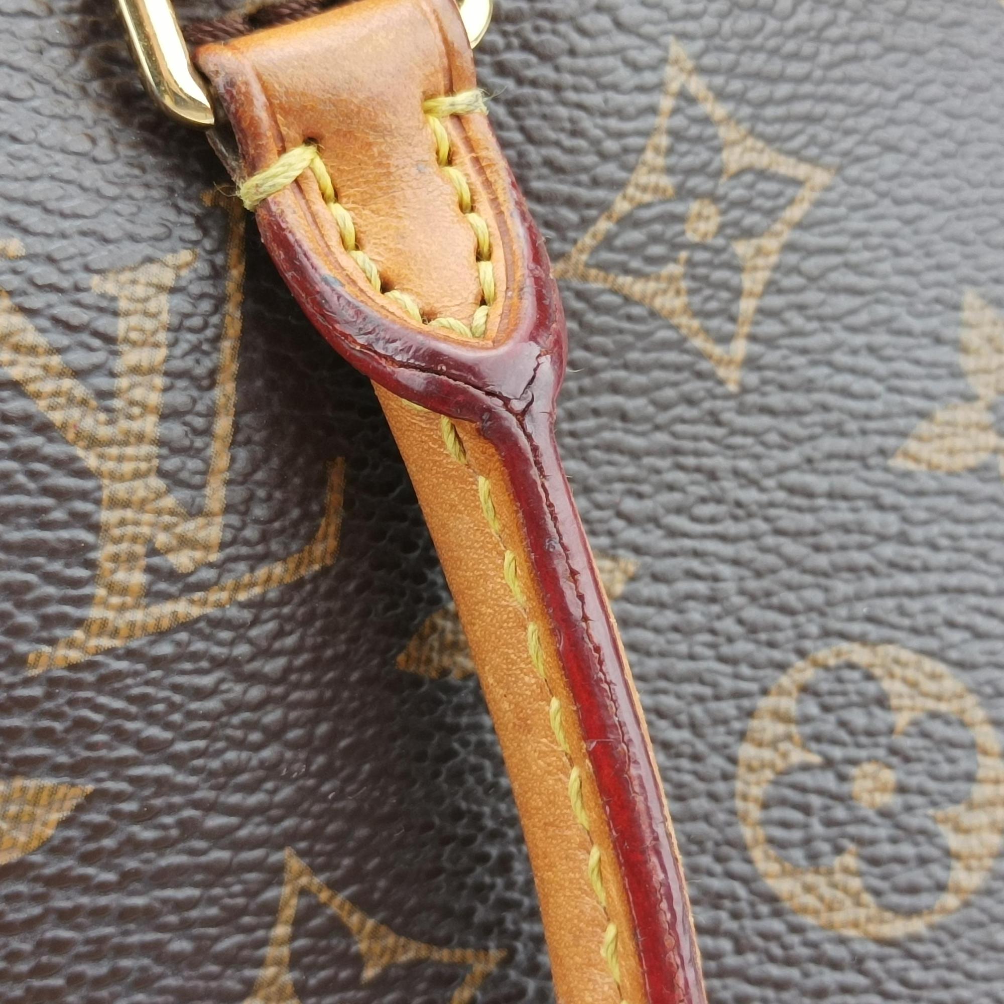 Pre-owned Louis Vuitton Pallas BB Brown×CERISE Monogram canvas M41241 shoulderbag | stylenewstar
