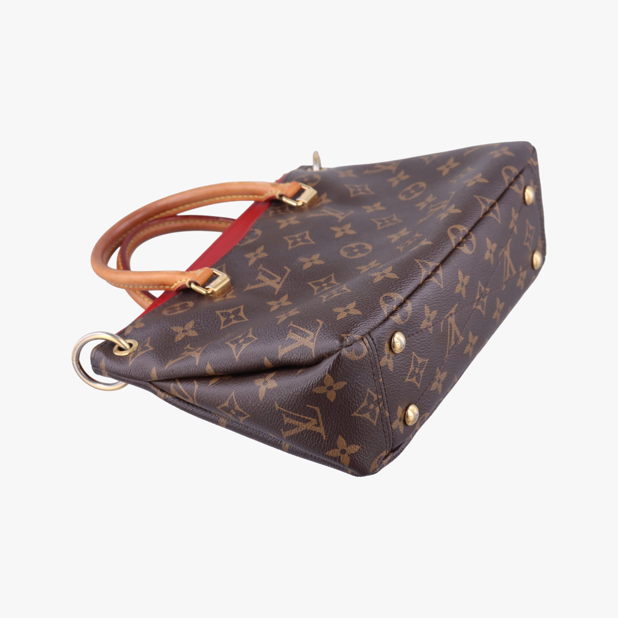 Pre-owned Louis Vuitton Pallas BB Brown×CERISE Monogram canvas M41241 shoulderbag | stylenewstar