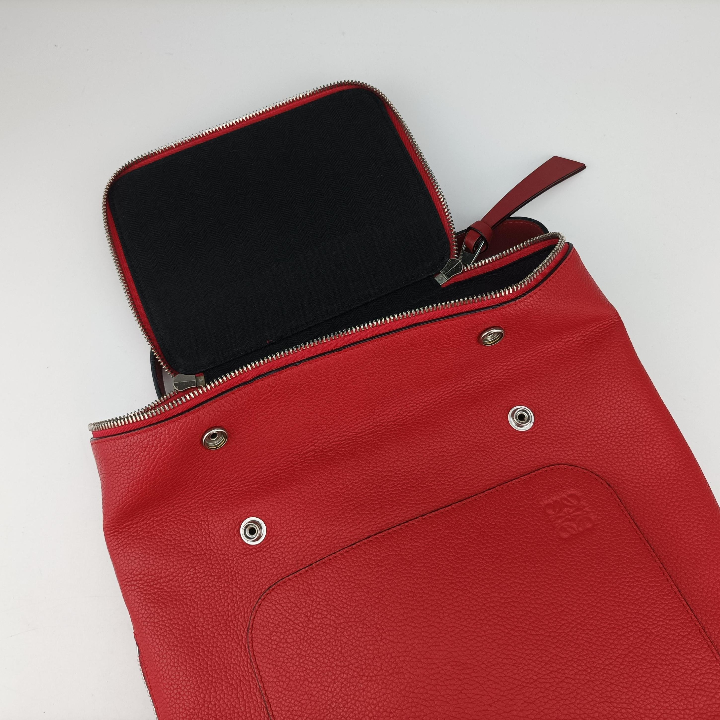 Pre-owned Loewe Goya Small Red Leather  backpack/rucksack | stylenewstar