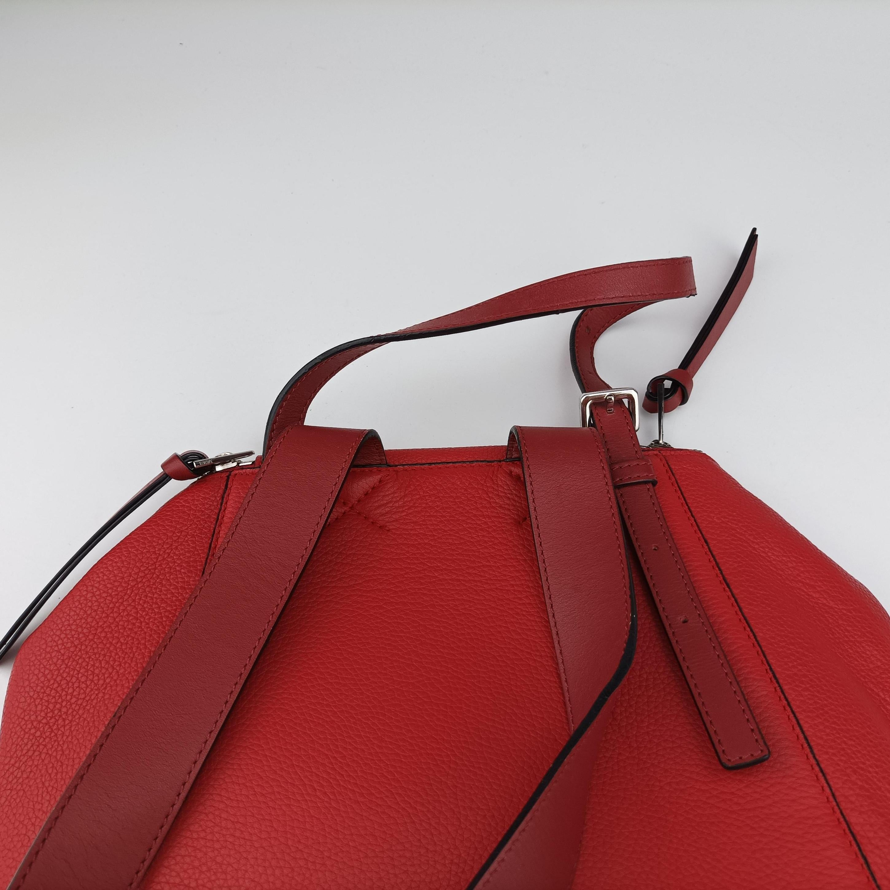 Pre-owned Loewe Goya Small Red Leather  backpack/rucksack | stylenewstar