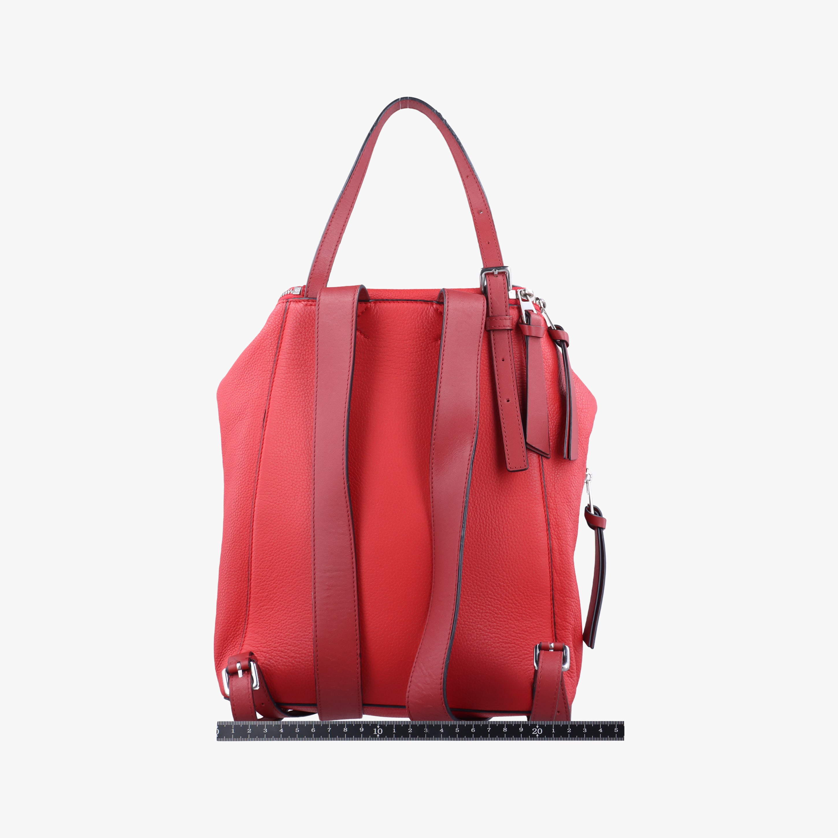 Pre-owned Loewe Goya Small Red Leather  backpack/rucksack | stylenewstar