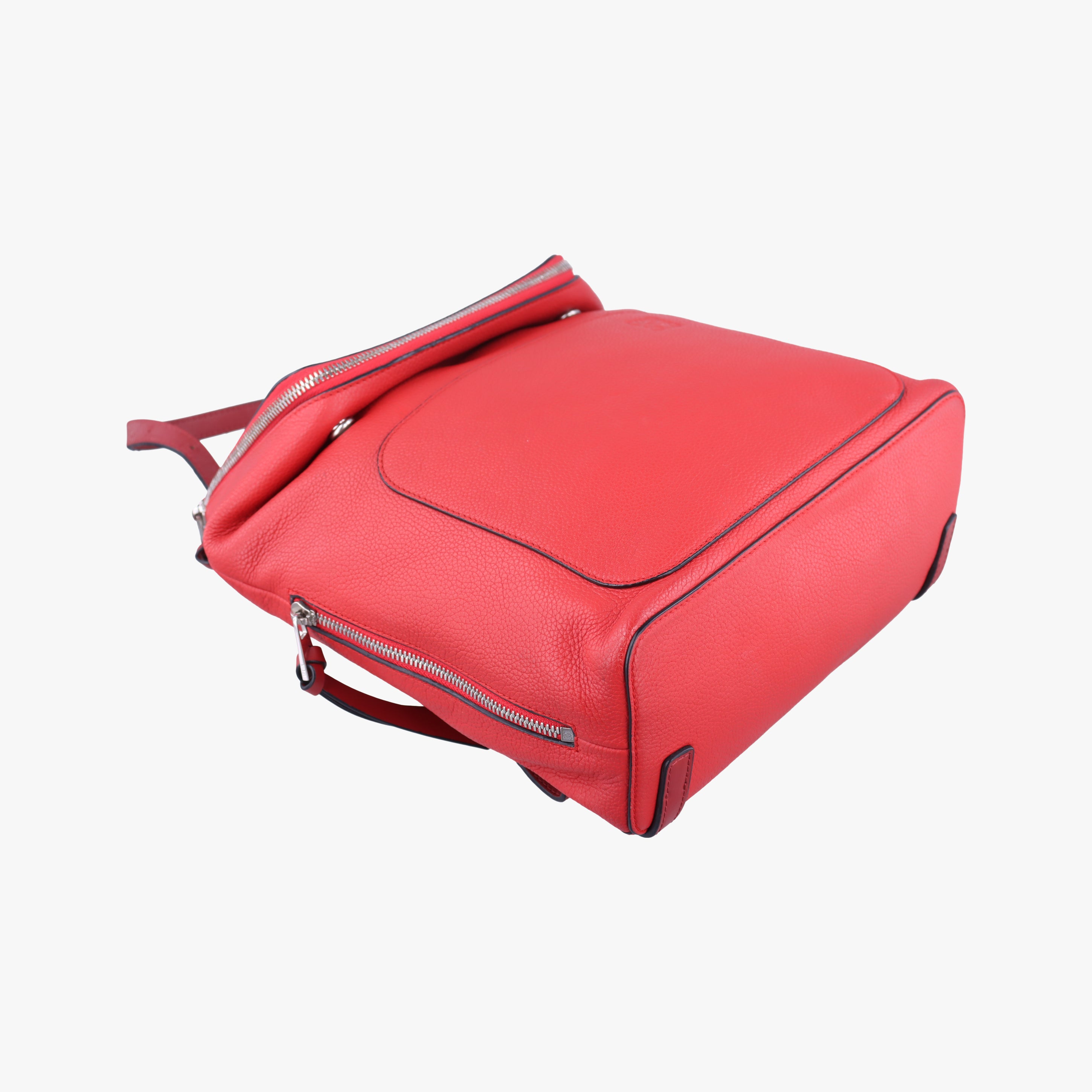 Pre-owned Loewe Goya Small Red Leather  backpack/rucksack | stylenewstar