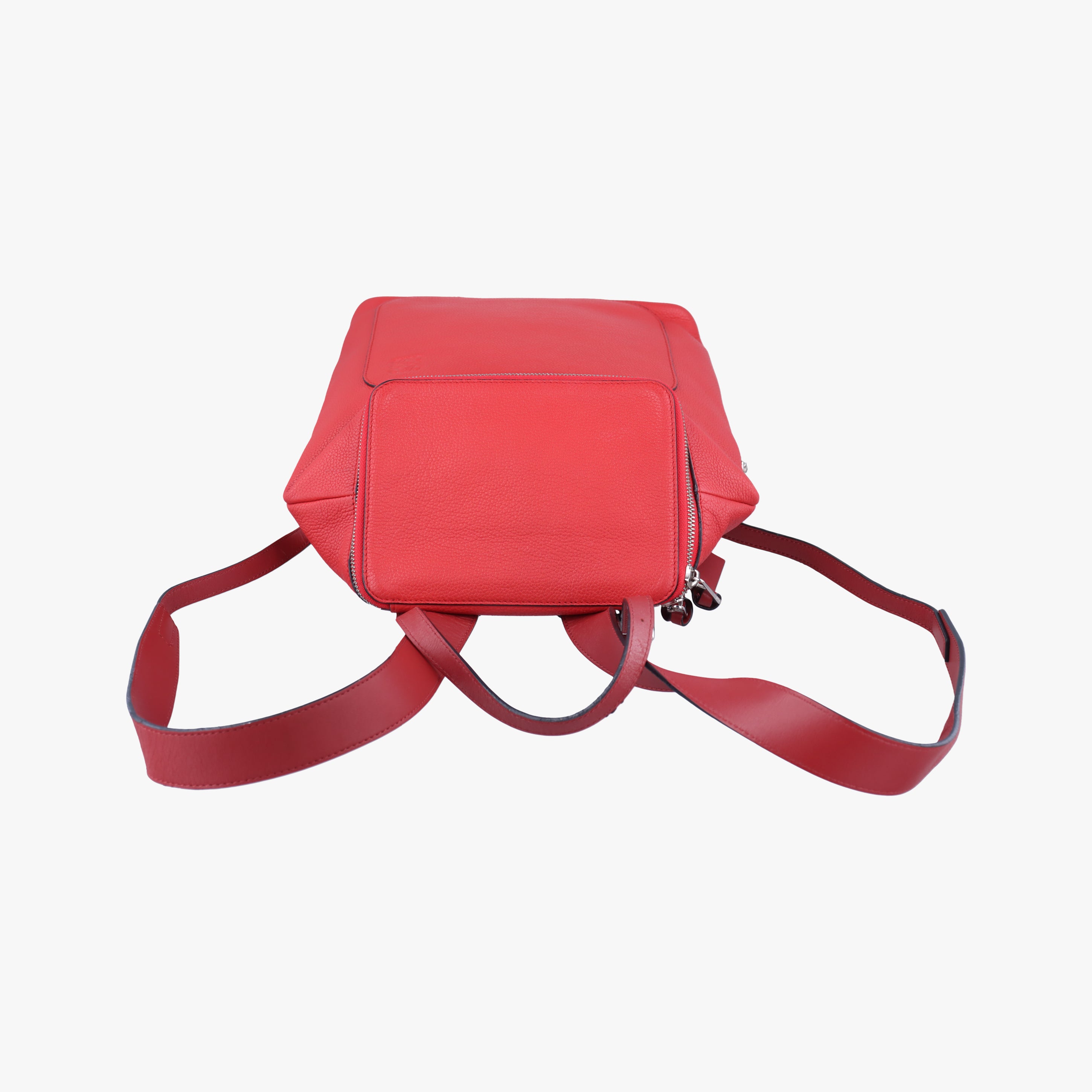 Pre-owned Loewe Goya Small Red Leather  backpack/rucksack | stylenewstar