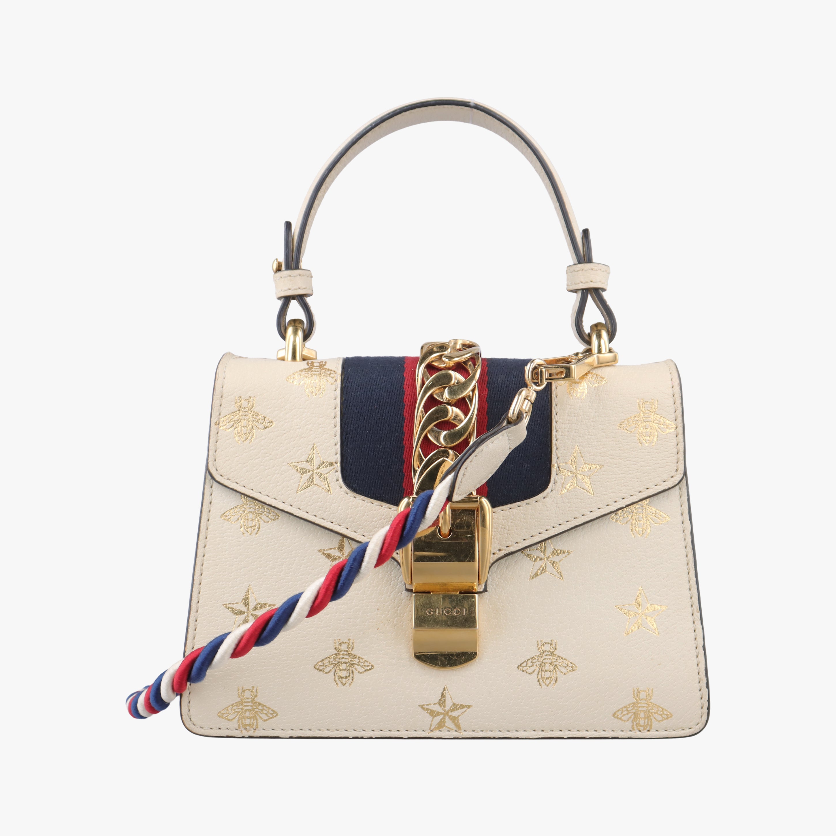 Pre-owned Gucci Sylvie White Leather 470270 shoulderbag | stylenewstar
