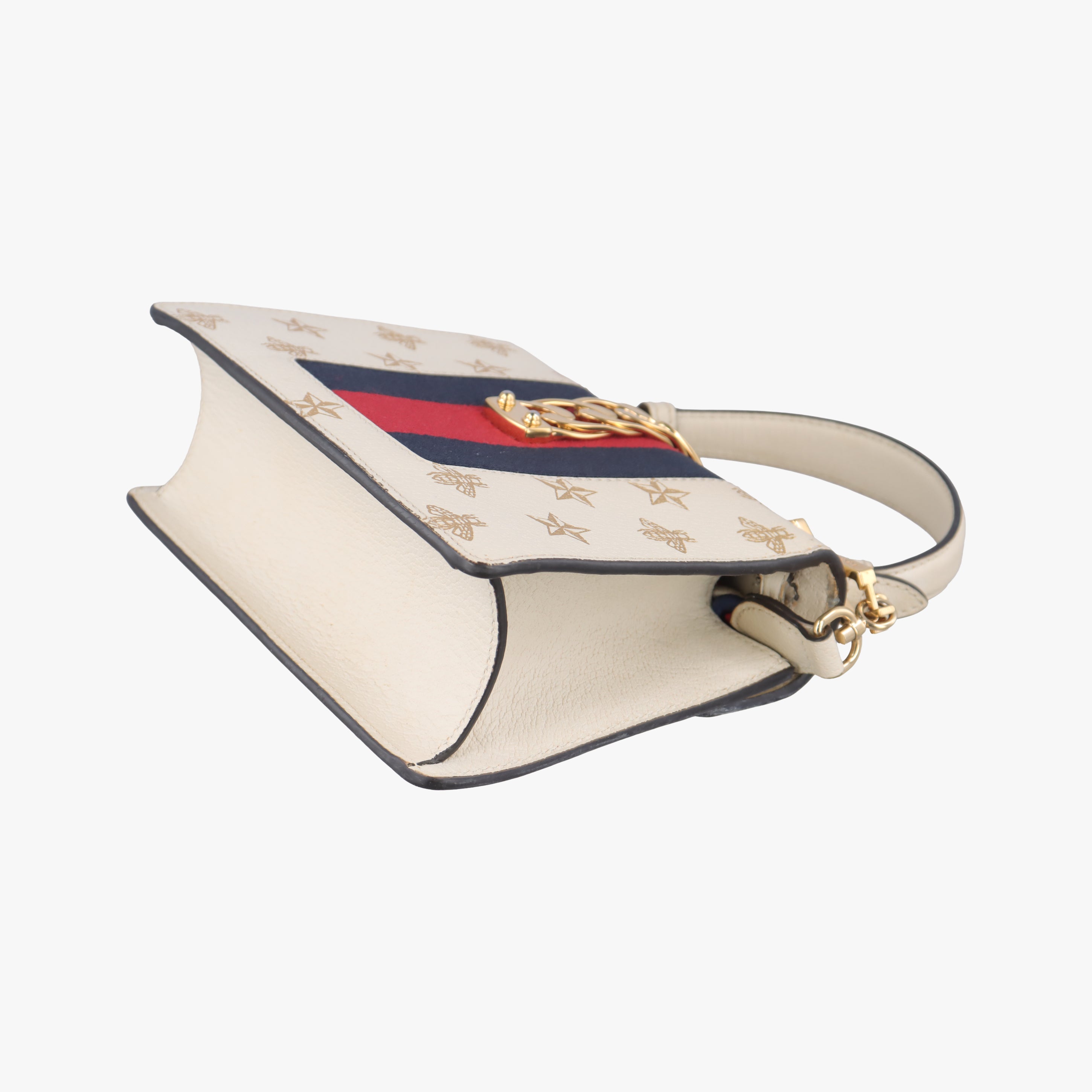 Pre-owned Gucci Sylvie White Leather 470270 shoulderbag | stylenewstar
