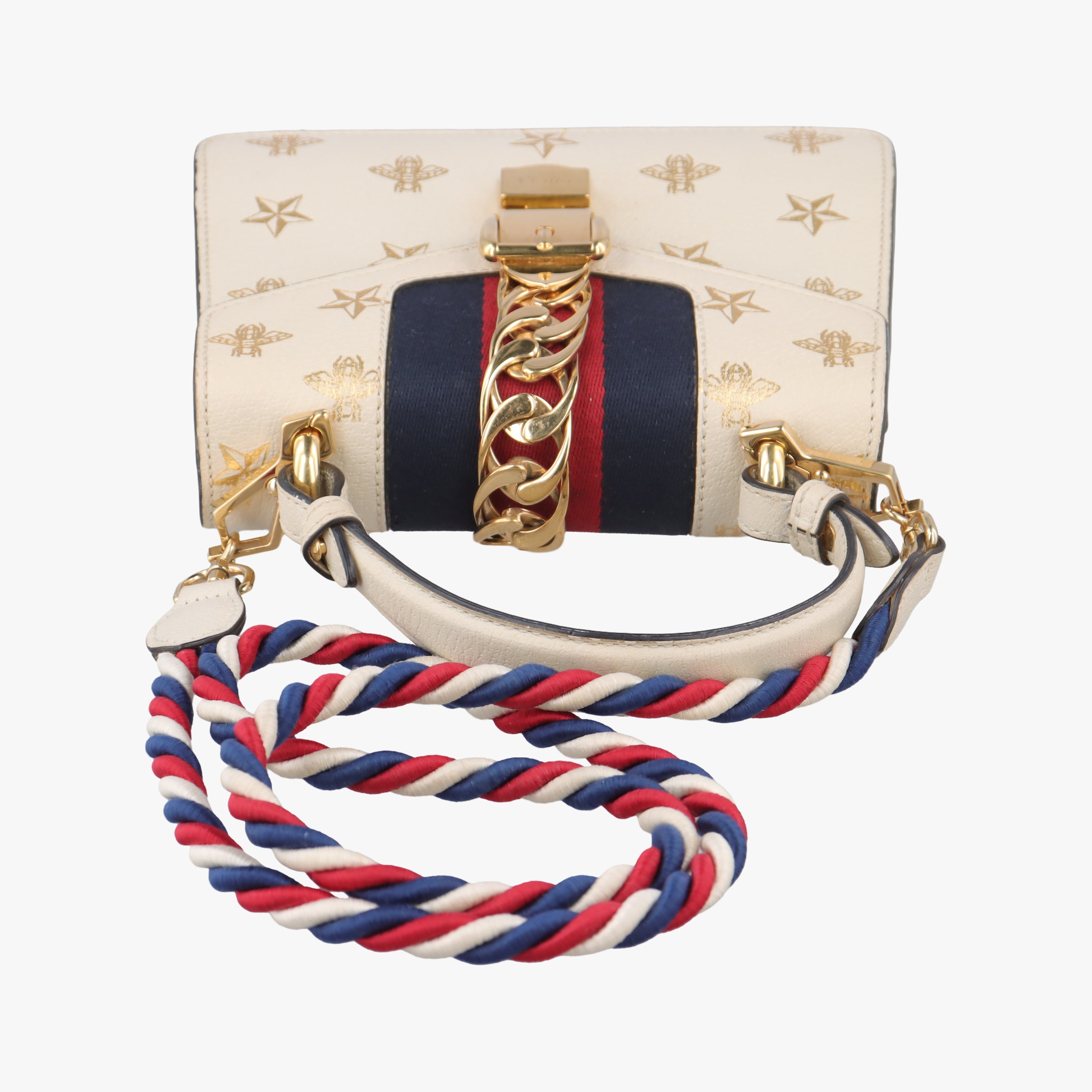 Pre-owned Gucci Sylvie White Leather 470270 shoulderbag | stylenewstar