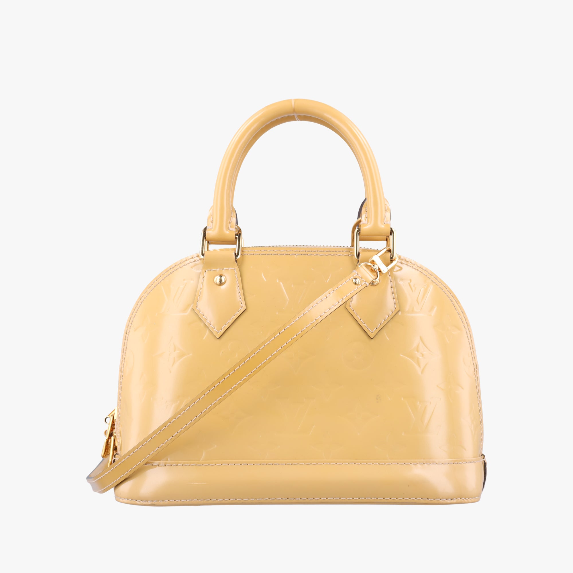 Secondhand Louis Vuitton Alma BB Citrine Vernis M90104 shoulderbag | stylenewstar