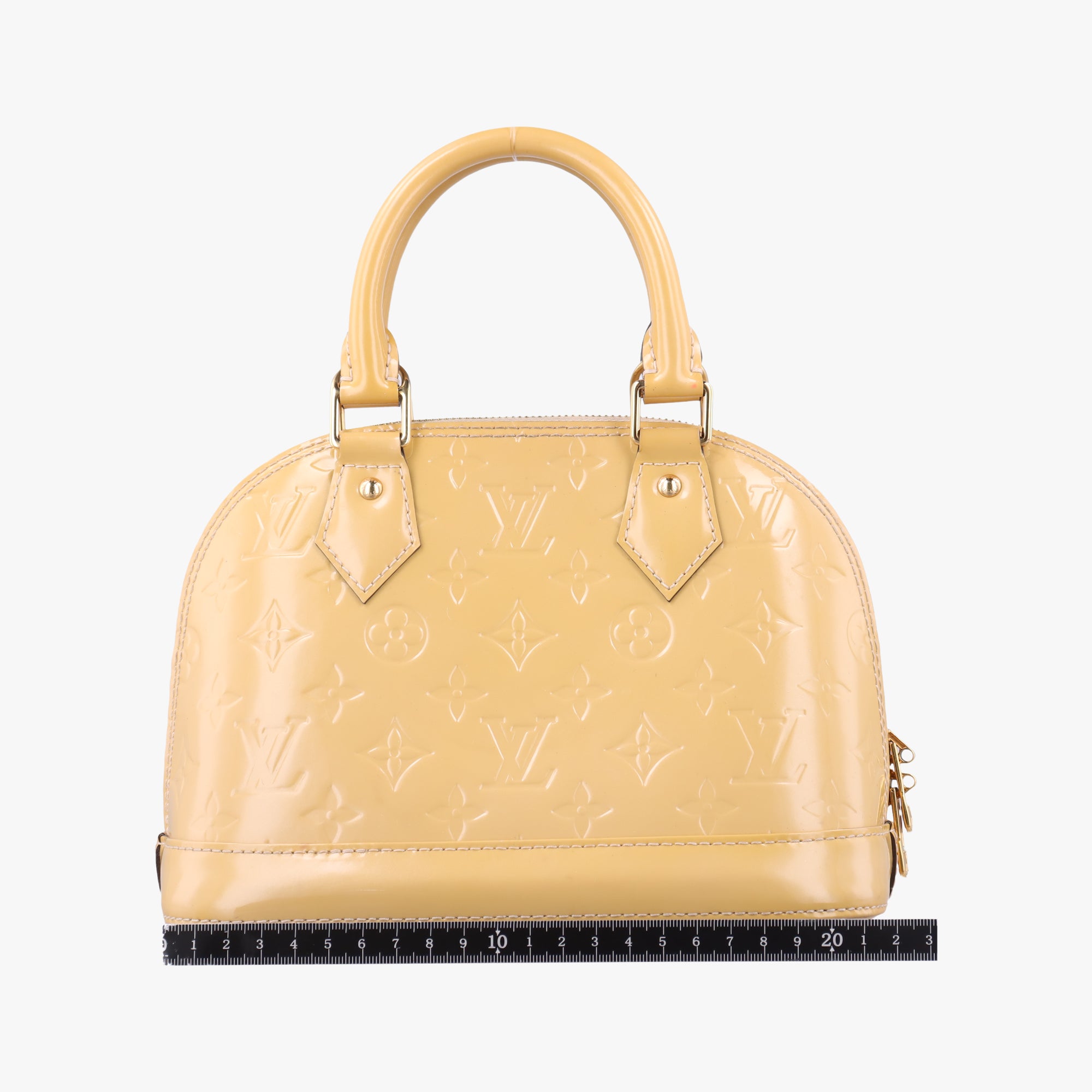 Secondhand Louis Vuitton Alma BB Citrine Vernis M90104 shoulderbag | stylenewstar