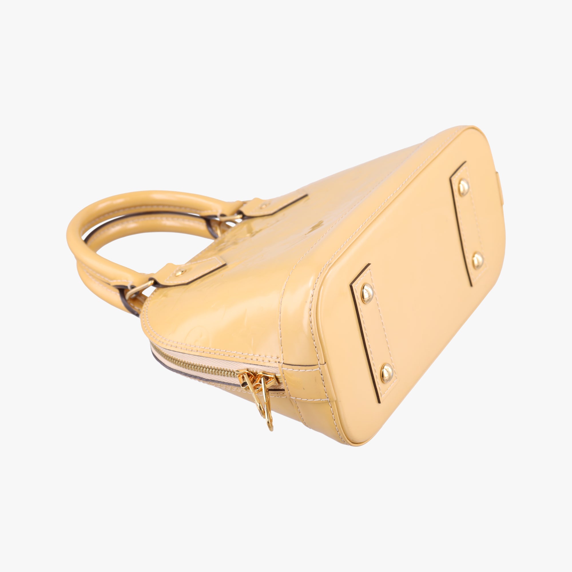 Secondhand Louis Vuitton Alma BB Citrine Vernis M90104 shoulderbag | stylenewstar