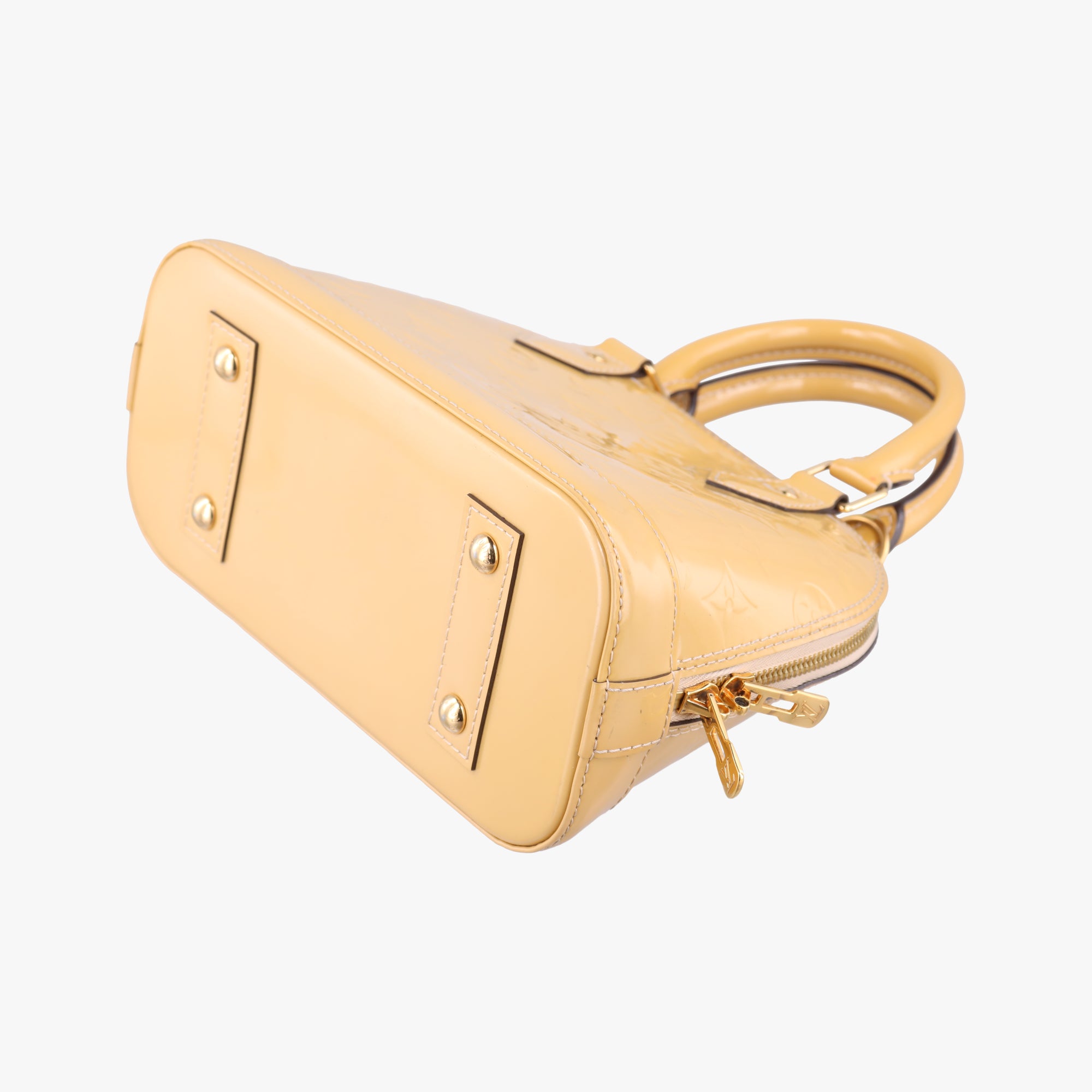 Secondhand Louis Vuitton Alma BB Citrine Vernis M90104 shoulderbag | stylenewstar