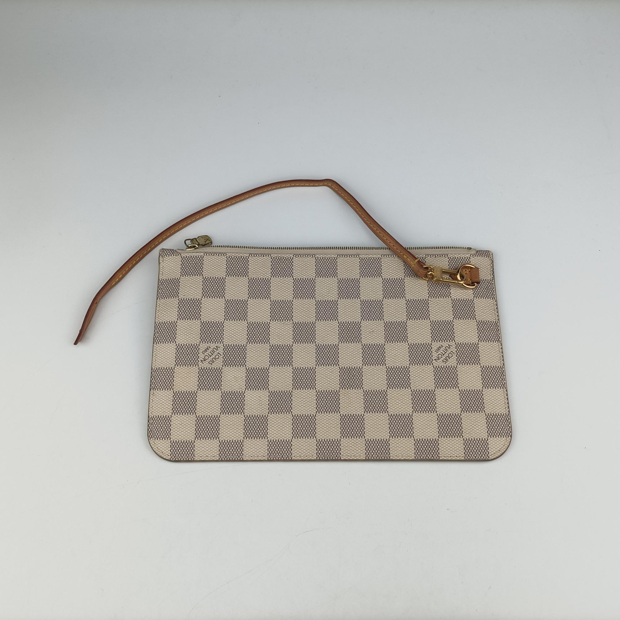 Pre-owned Louis Vuitton NEVERFULL MM AZUR Damier Canvas N51107 shoulderbag | stylenewstar