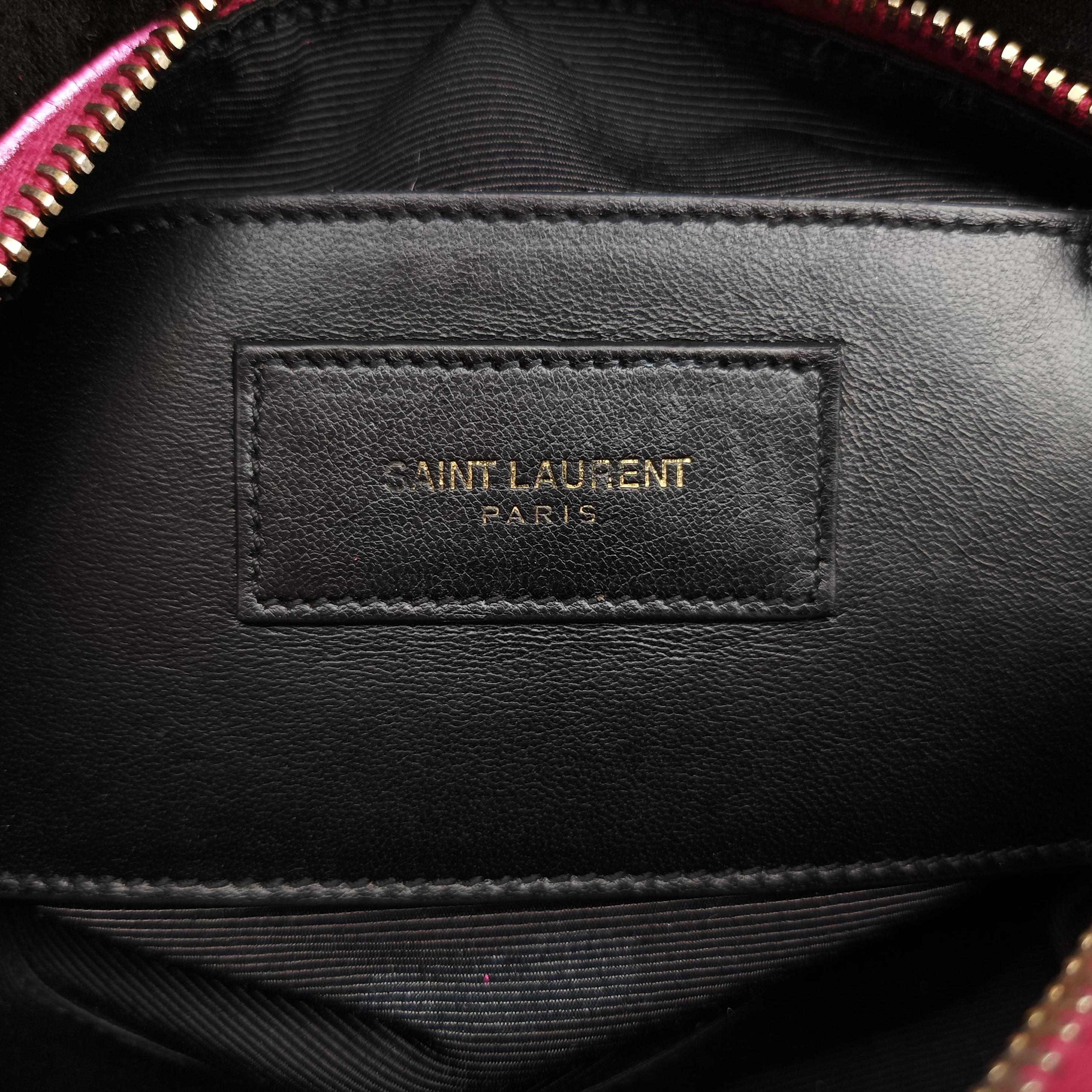 Secondhand Yves Saint Laurent CLASSIC BABY DUFFLE Rose Leather 340238 shoulderbag | stylenewstar