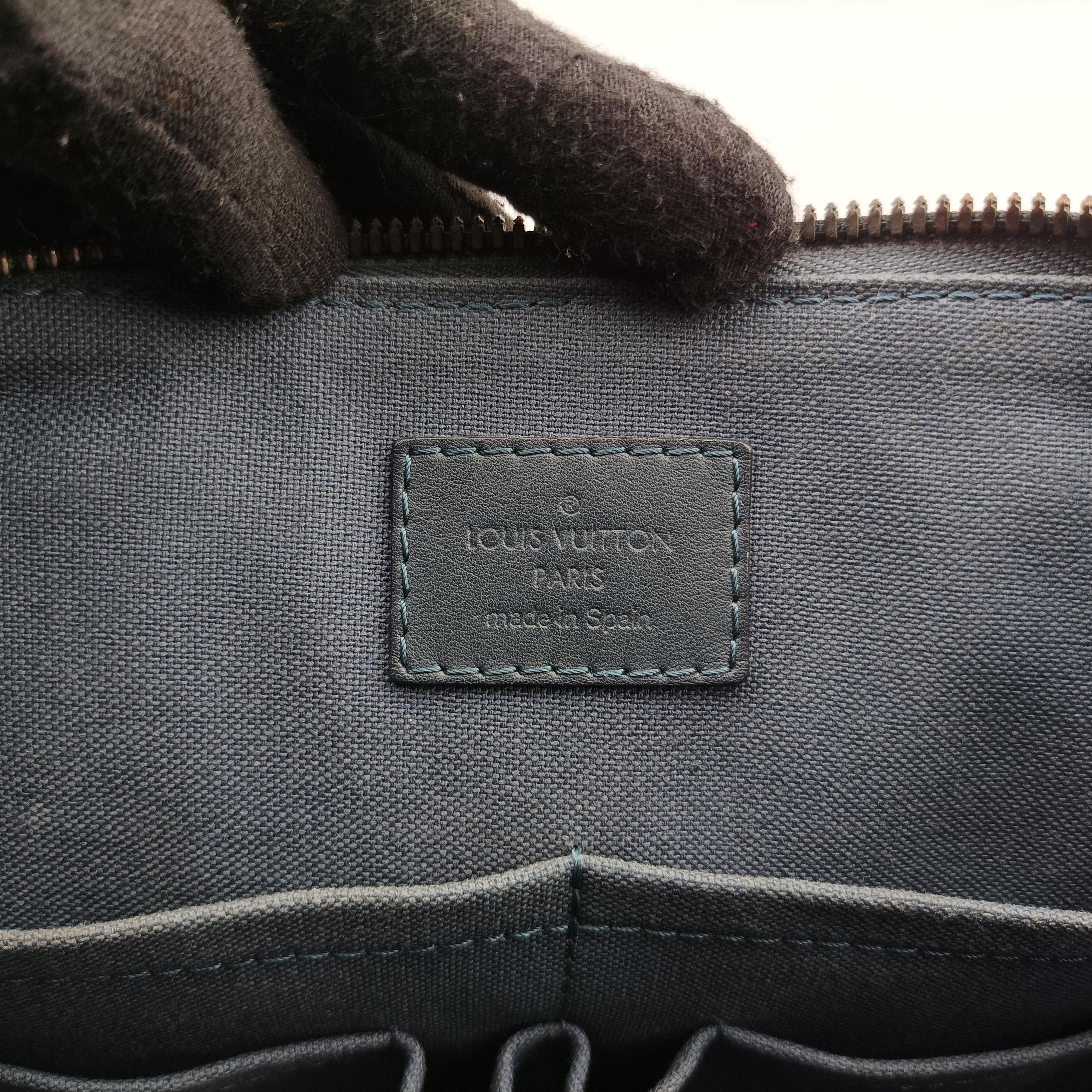 Pre-owned Louis Vuitton Porte-Document-Jour Business Cosmos Damier Infinie N41327 shoulderbag | stylenewstar