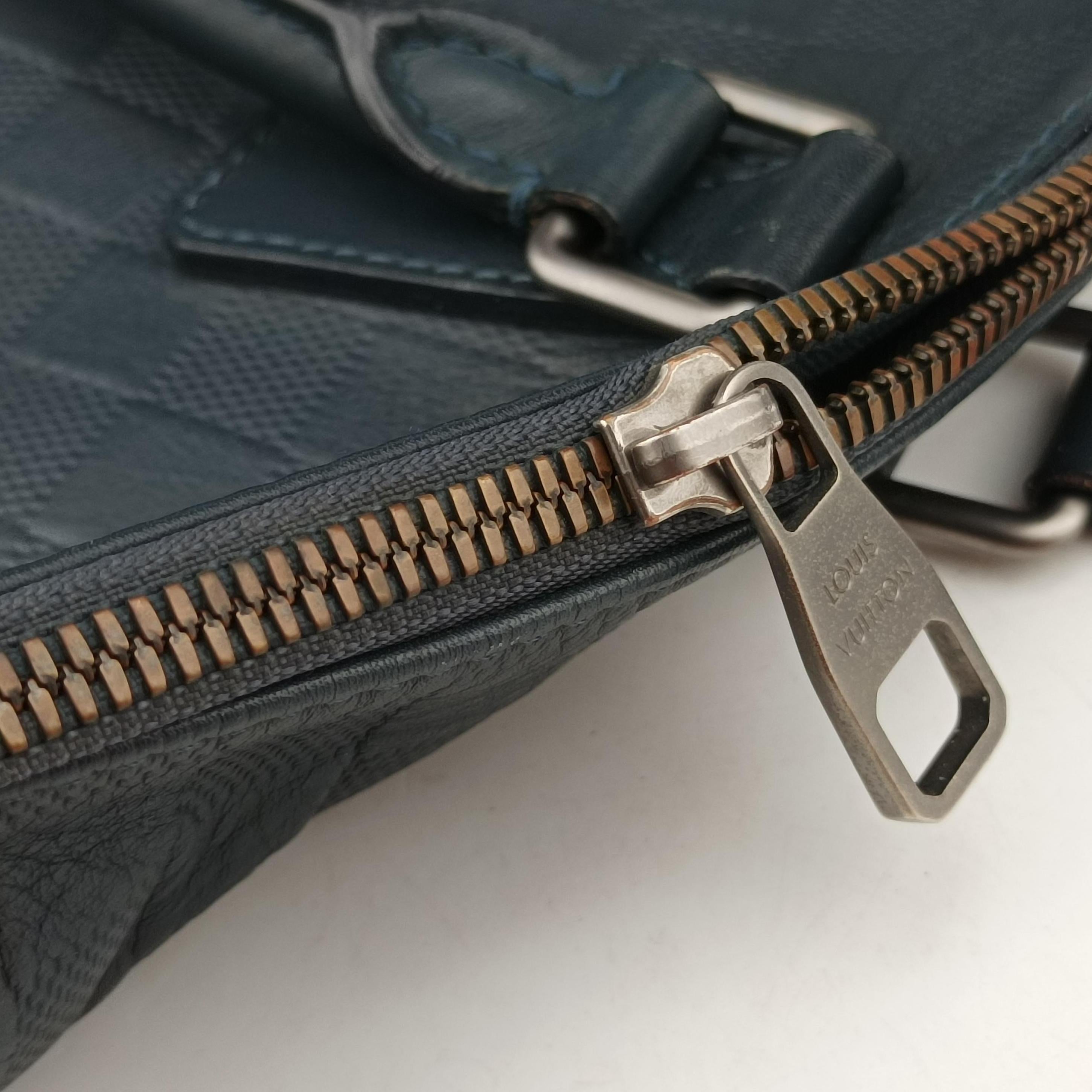 Pre-owned Louis Vuitton Porte-Document-Jour Business Cosmos Damier Infinie N41327 shoulderbag | stylenewstar