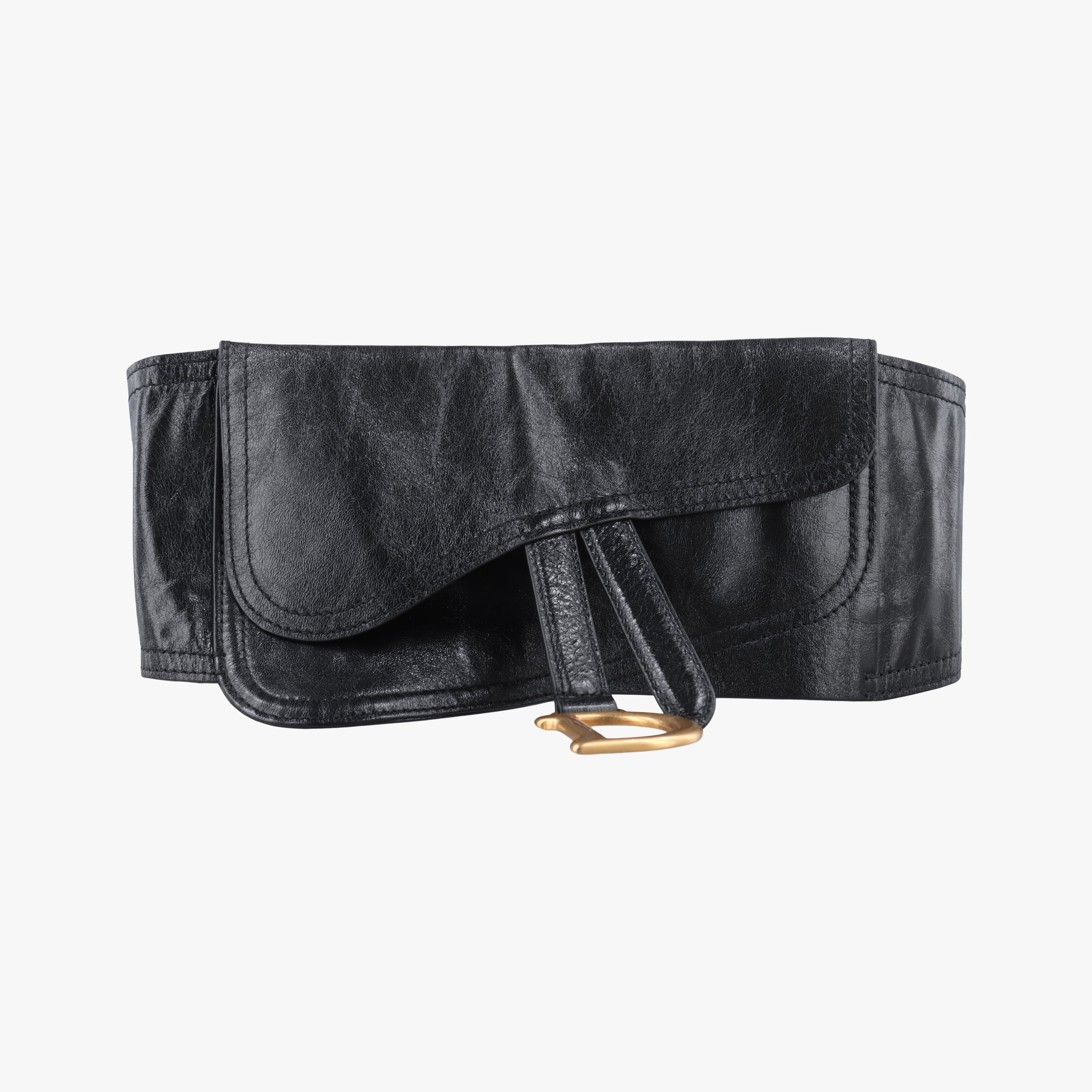 Secondhand Christian Dior Saddle Black leather  bum bag/waist bag | stylenewstar