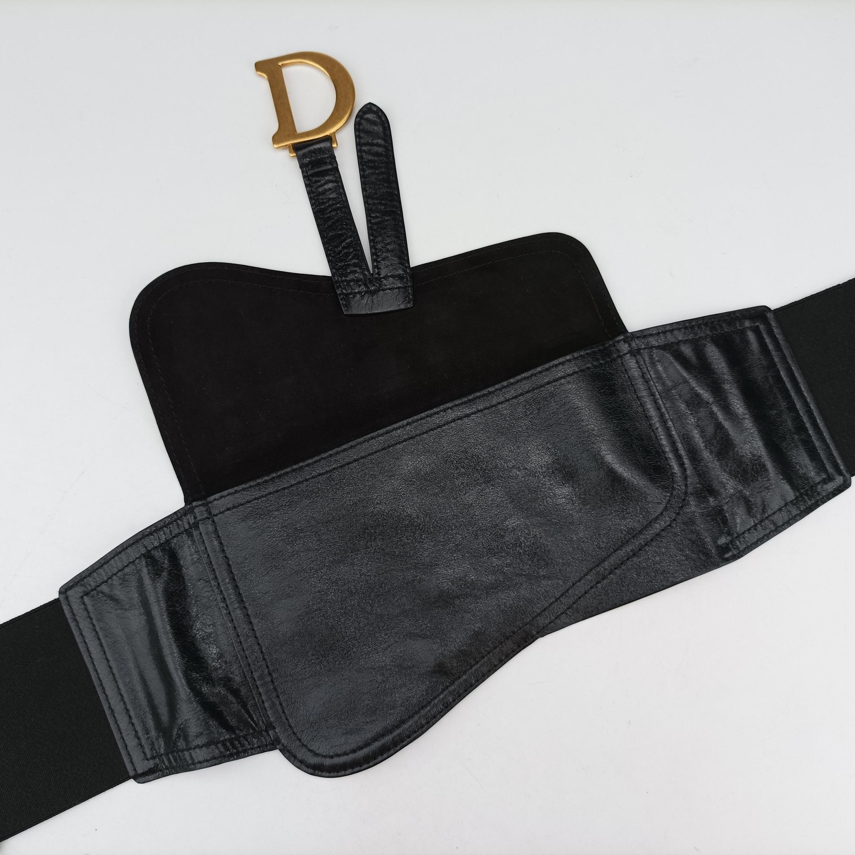 Secondhand Christian Dior Saddle Black leather  bum bag/waist bag | stylenewstar