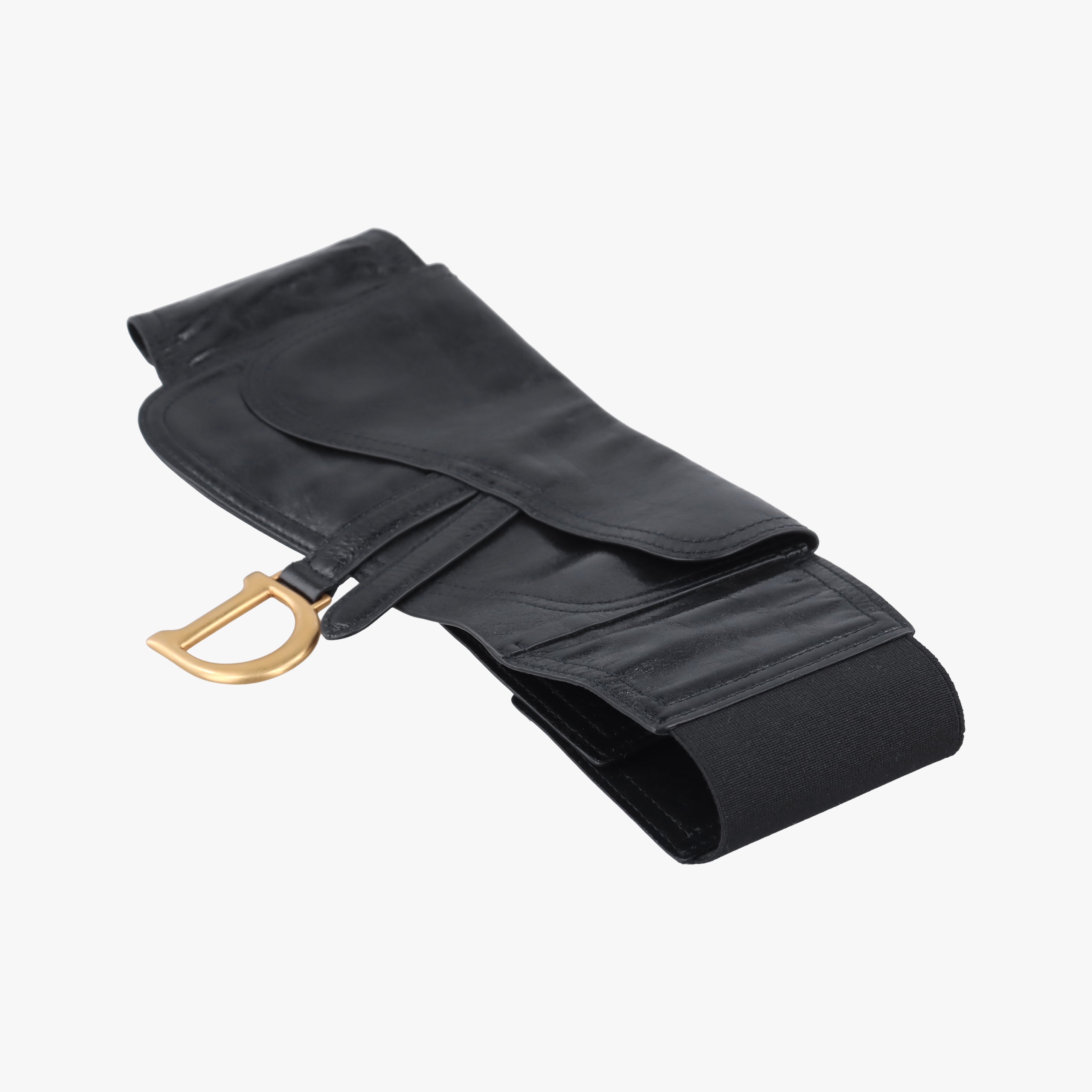 Secondhand Christian Dior Saddle Black leather  bum bag/waist bag | stylenewstar
