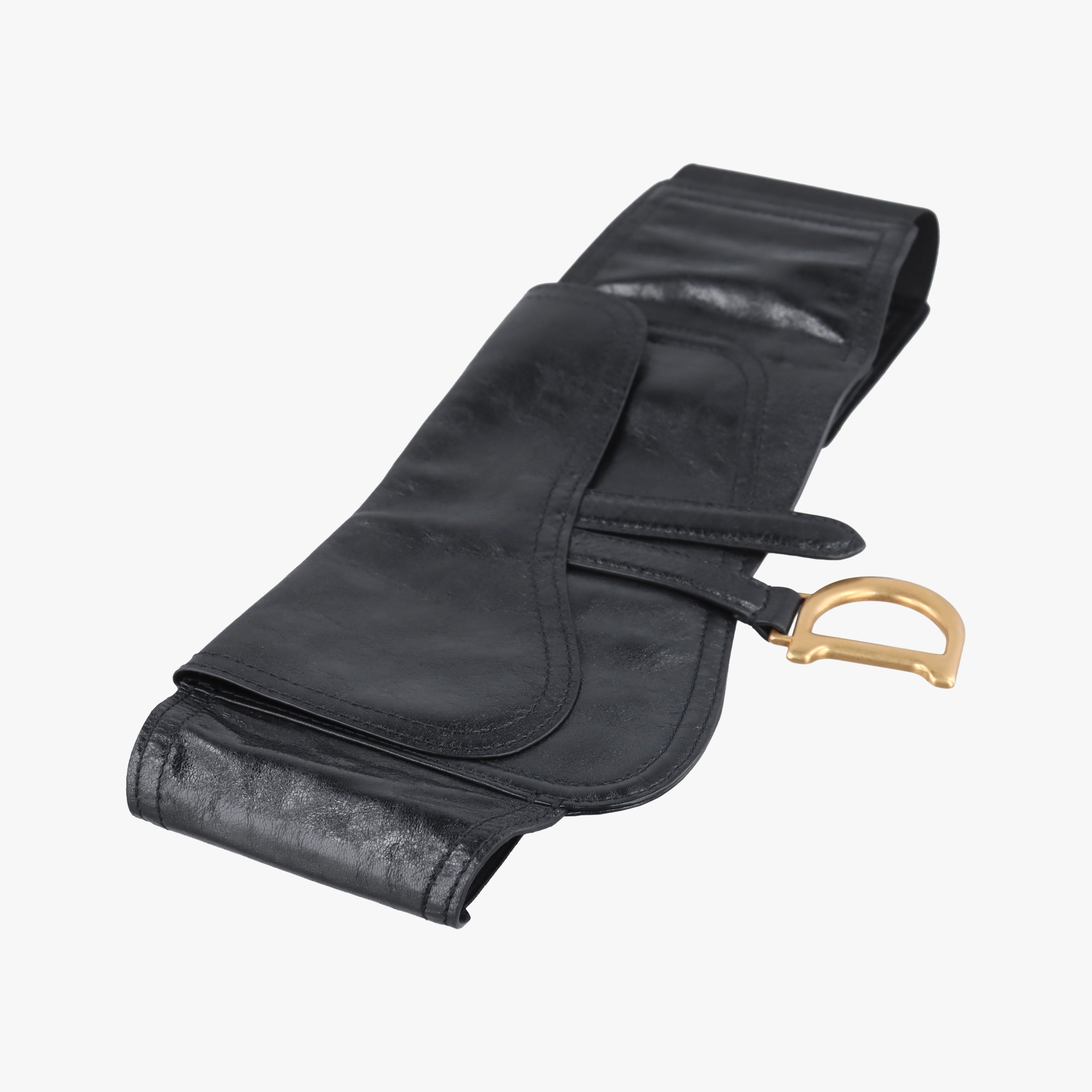 Secondhand Christian Dior Saddle Black leather  bum bag/waist bag | stylenewstar