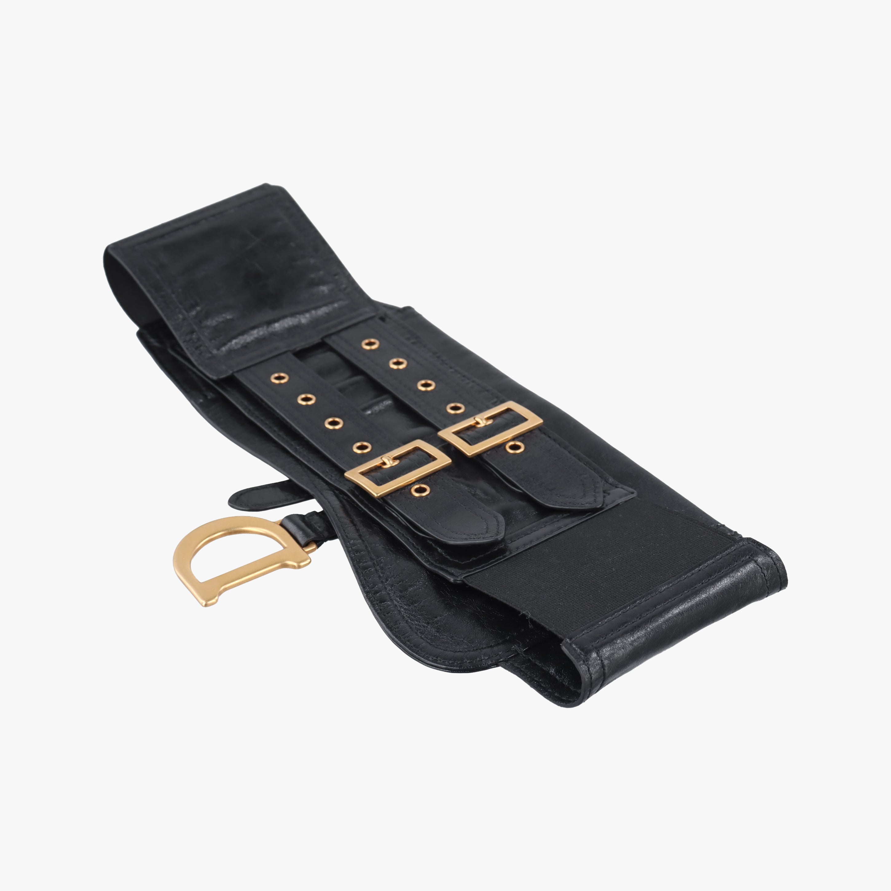 Secondhand Christian Dior Saddle Black leather  bum bag/waist bag | stylenewstar