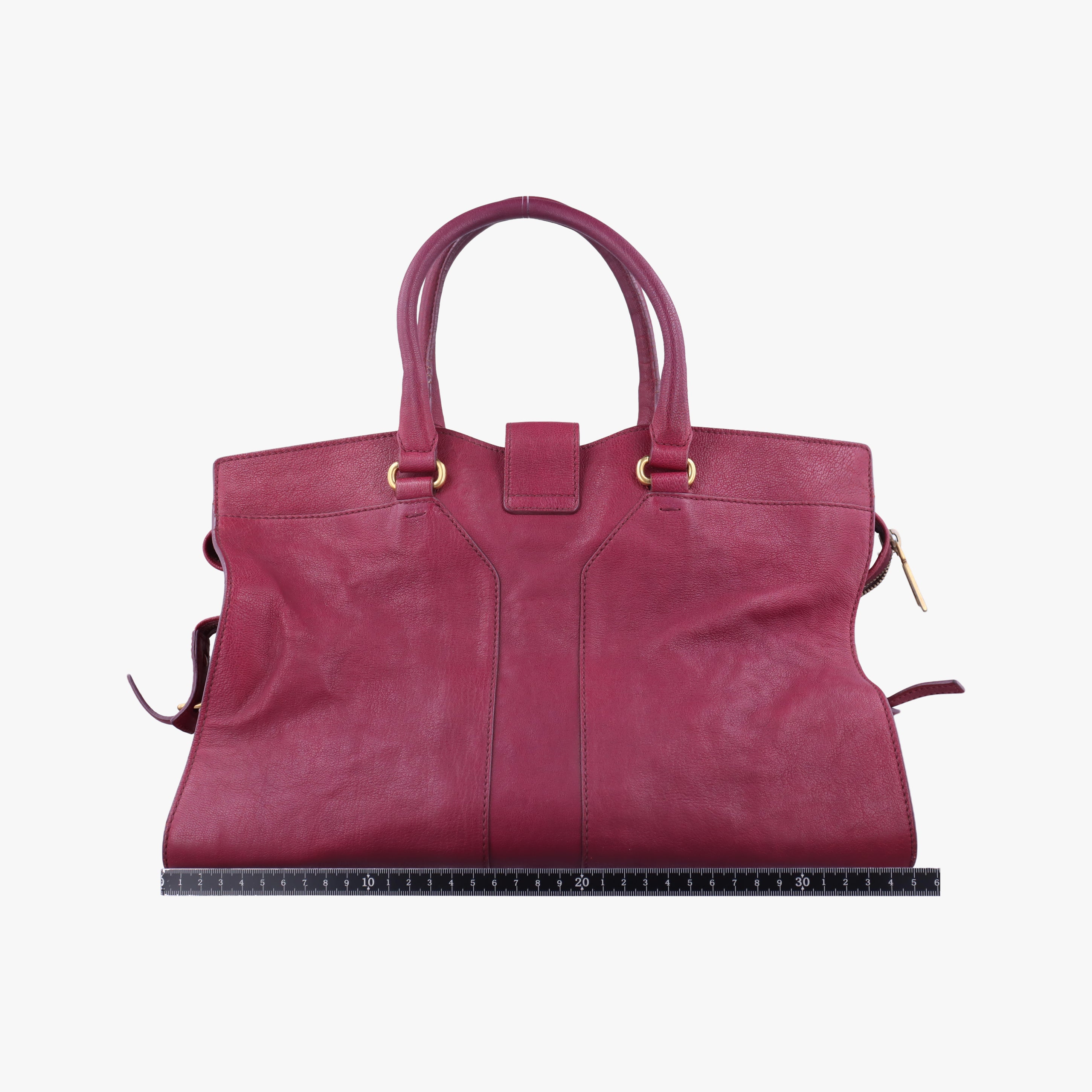 Secondhand Yves Saint Laurent Cabas ChYc Purple Leather 279079 handbag | stylenewstar
