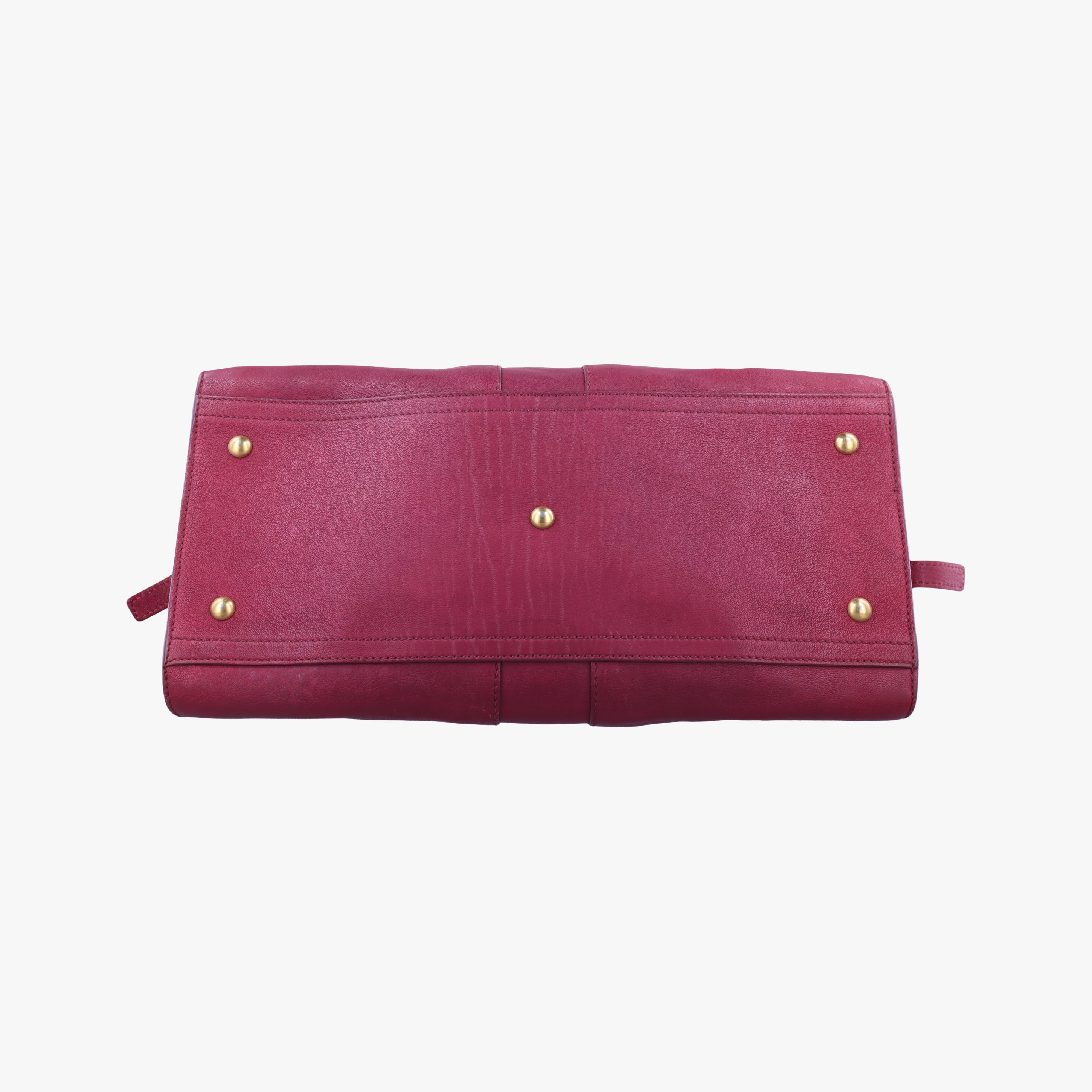 Secondhand Yves Saint Laurent Cabas ChYc Purple Leather 279079 handbag | stylenewstar
