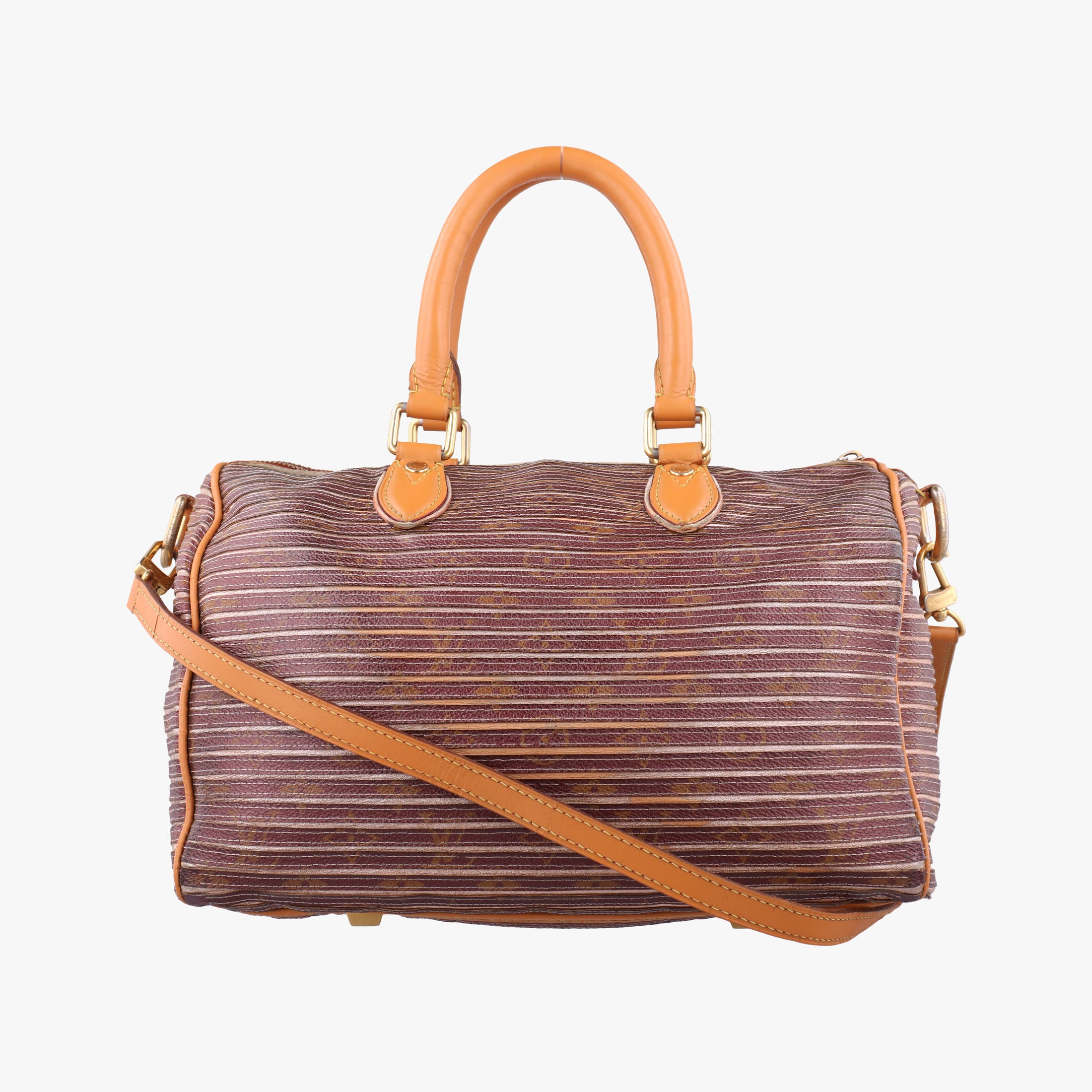 Pre-owned Louis Vuitton Eden Speedy Bandouliere 30 Peche Monogram Eden Canvas M40357 shoulderbag | stylenewstar